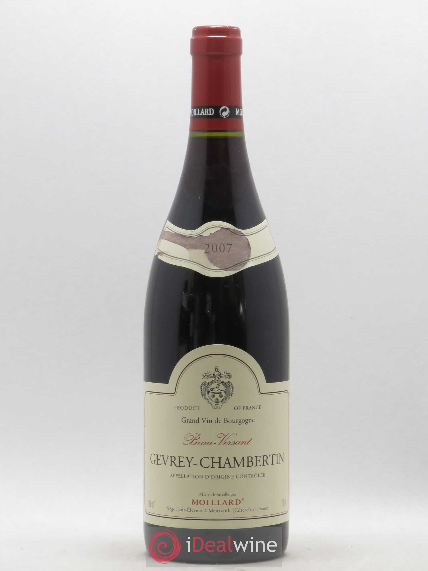 Gevrey-Chambertin Beau Versant Moillard 2007 - Lot de 1 bouteille - 0