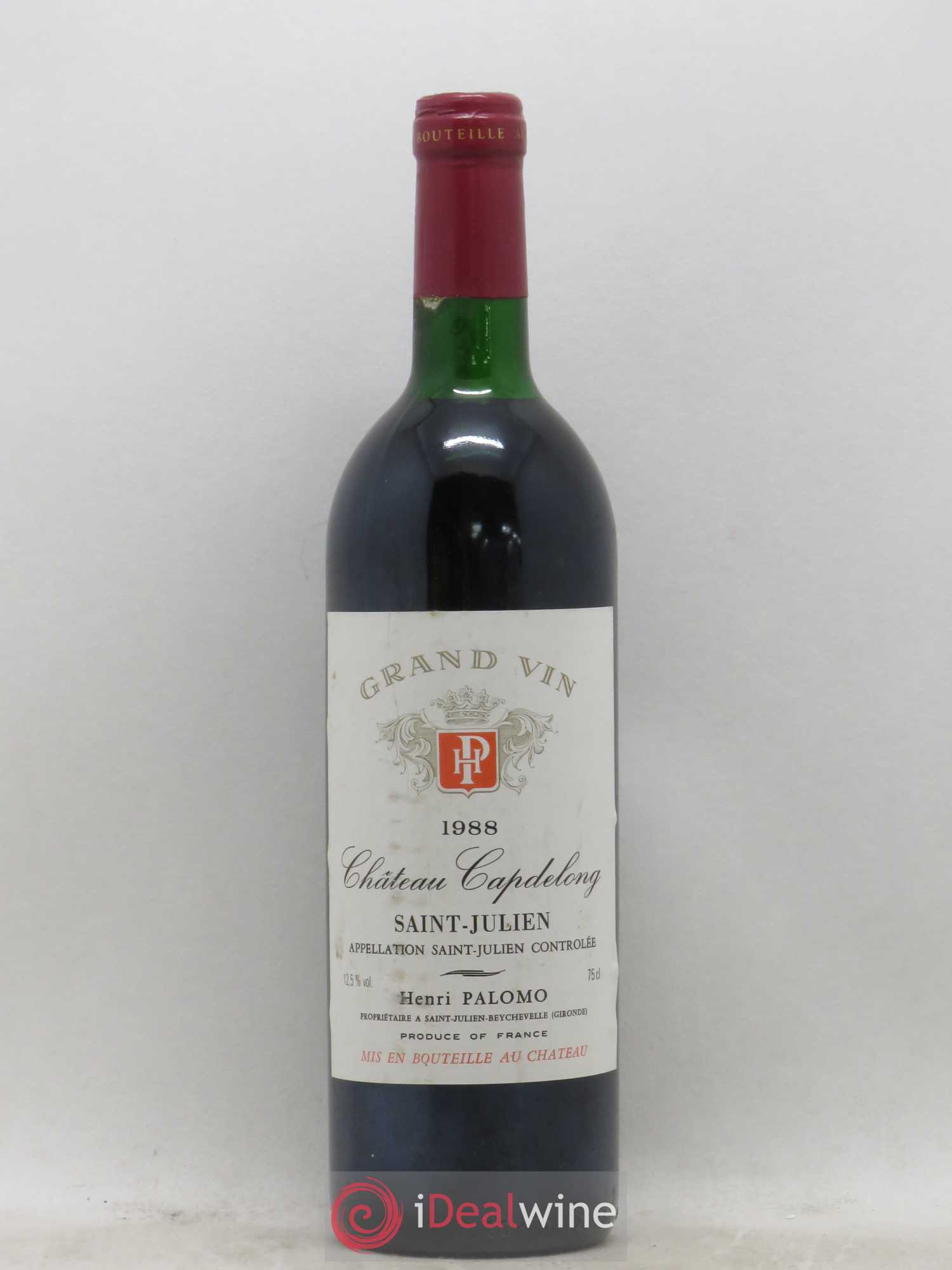 Saint-Julien Château Capdelong 1988 - Posten von 1 Flasche - 0