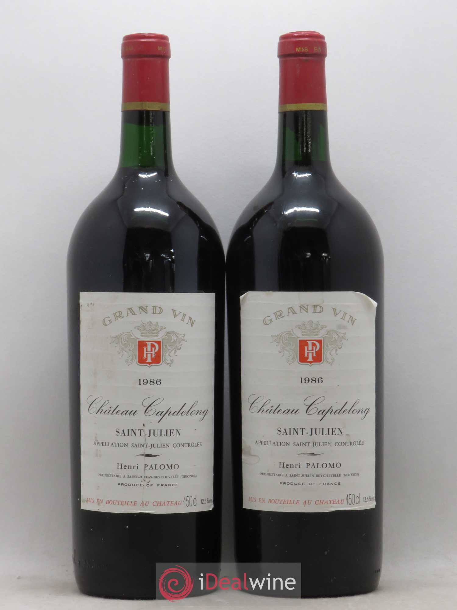 Saint-Julien Château Capdelong 1986 - Posten von 2 Magnum - 0