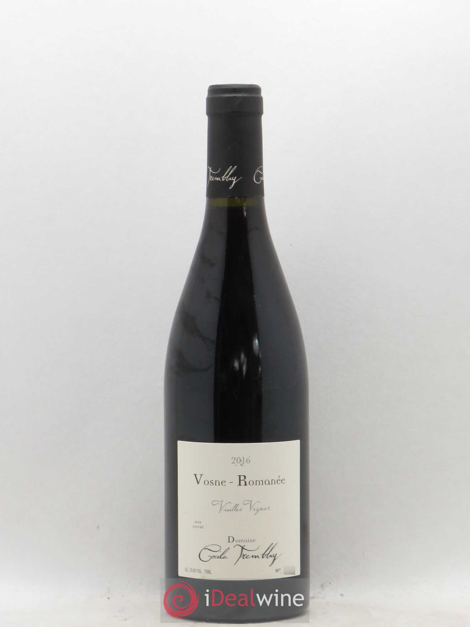 Vosne-Romanée Vieilles Vignes Cécile Tremblay 2016 - Lot de 1 bouteille - 0