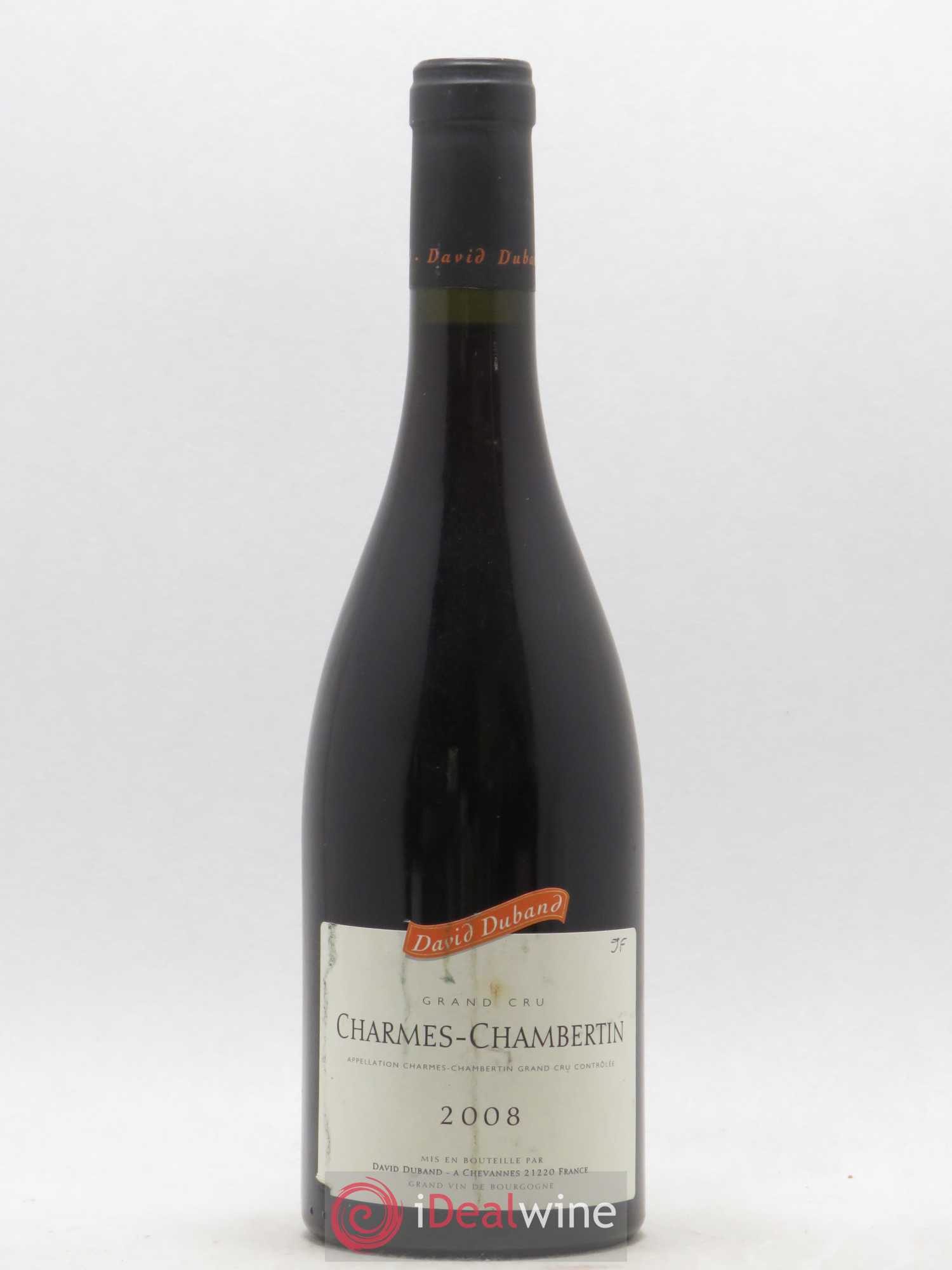 Charmes-Chambertin Grand Cru David Duband (Domaine) 2008 - Lot de 1 bouteille - 0
