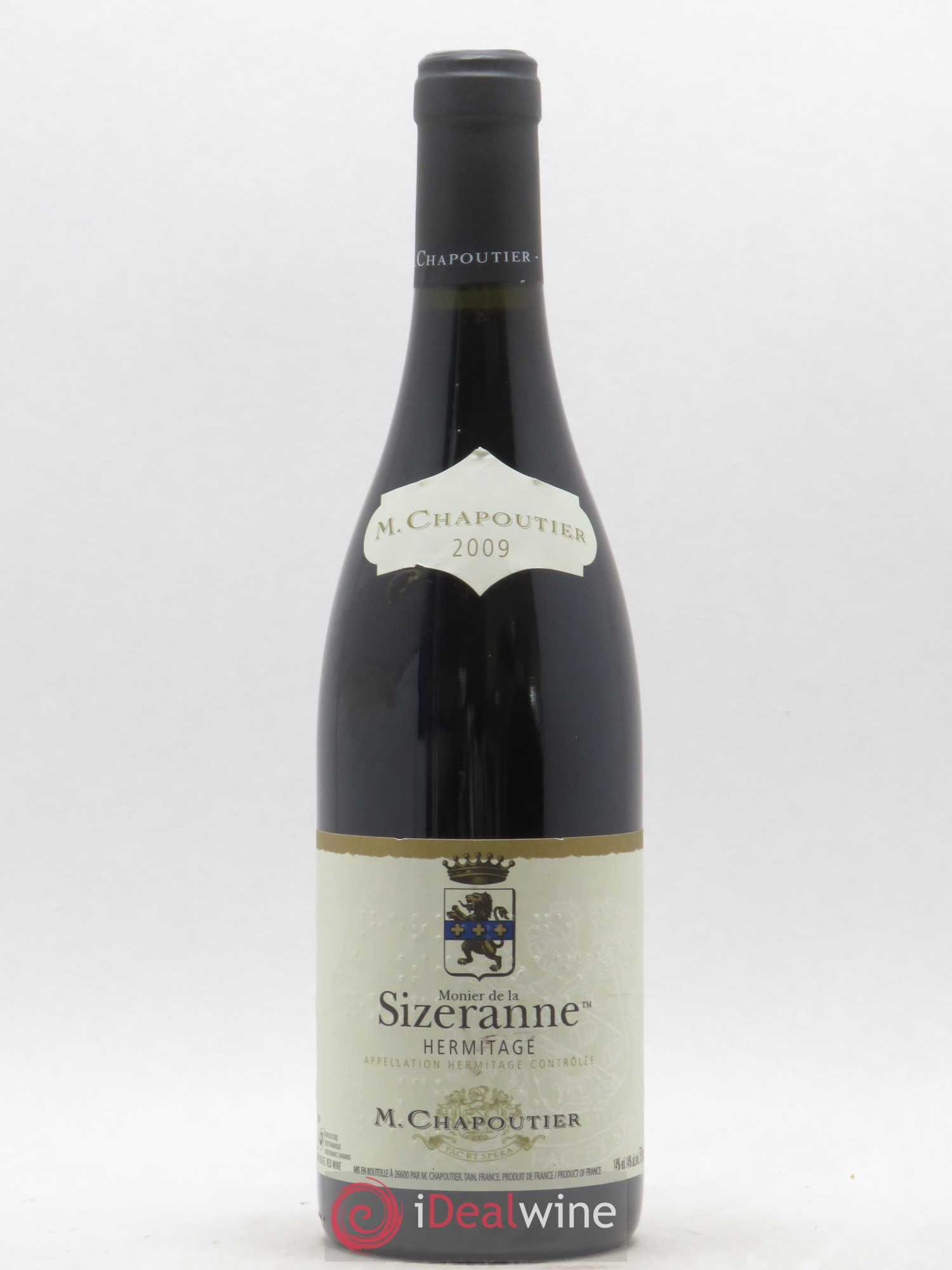 Hermitage Monier de La Sizeranne Chapoutier 2009 - Lot de 1 bouteille - 0