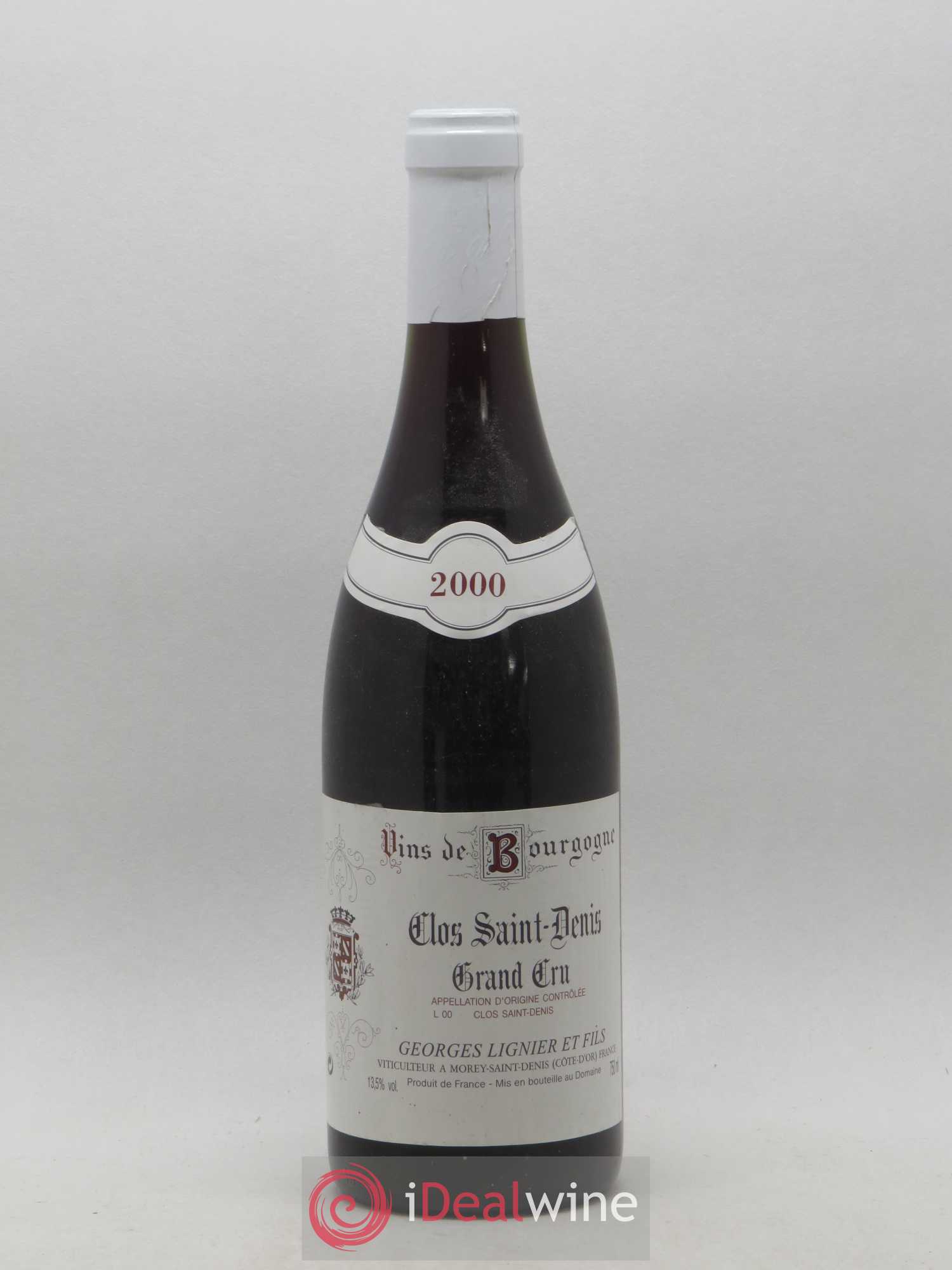 Clos Saint-Denis Grand Cru Georges Lignier (Domaine) 2000 - Lot de 1 bouteille - 0