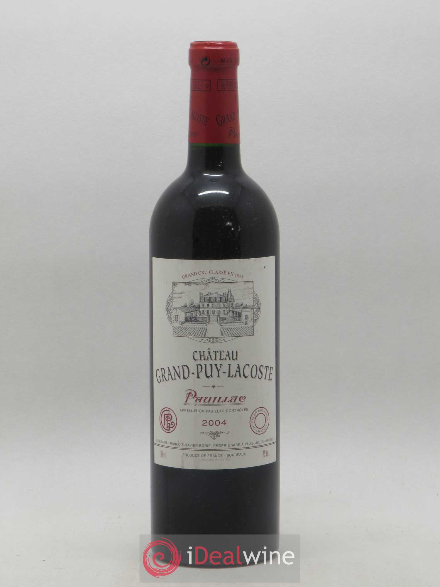 Château Grand Puy Lacoste 5ème Grand Cru Classé 2004 - Lot de 1 bouteille - 0