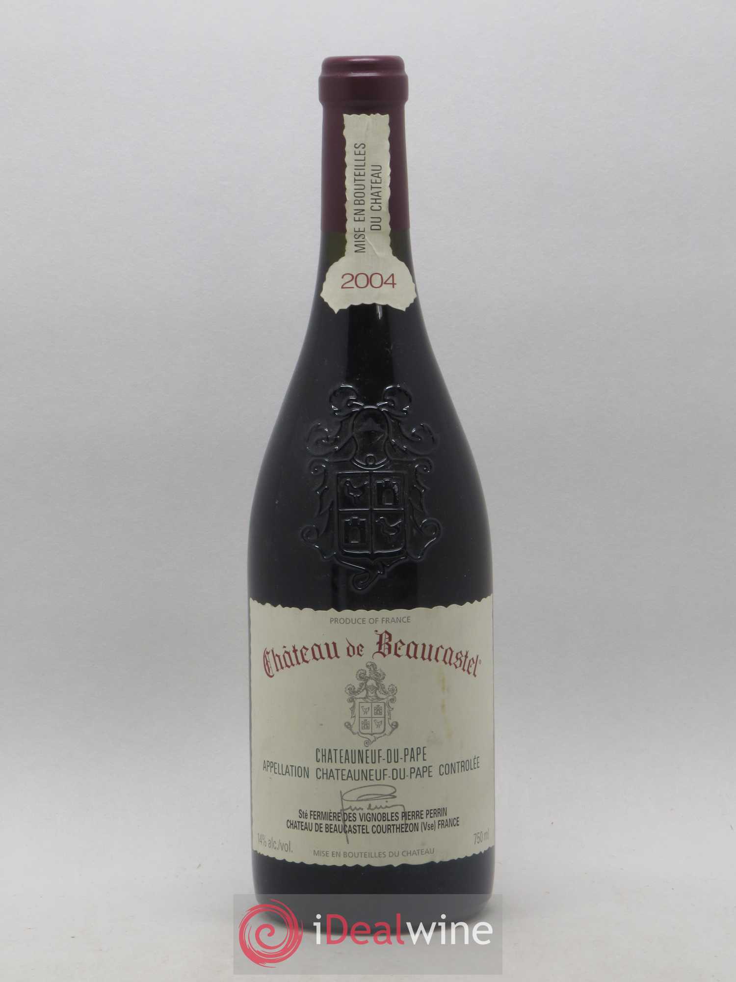 Châteauneuf-du-Pape Château de Beaucastel Famille Perrin 2004 - Lot de 1 bouteille - 0