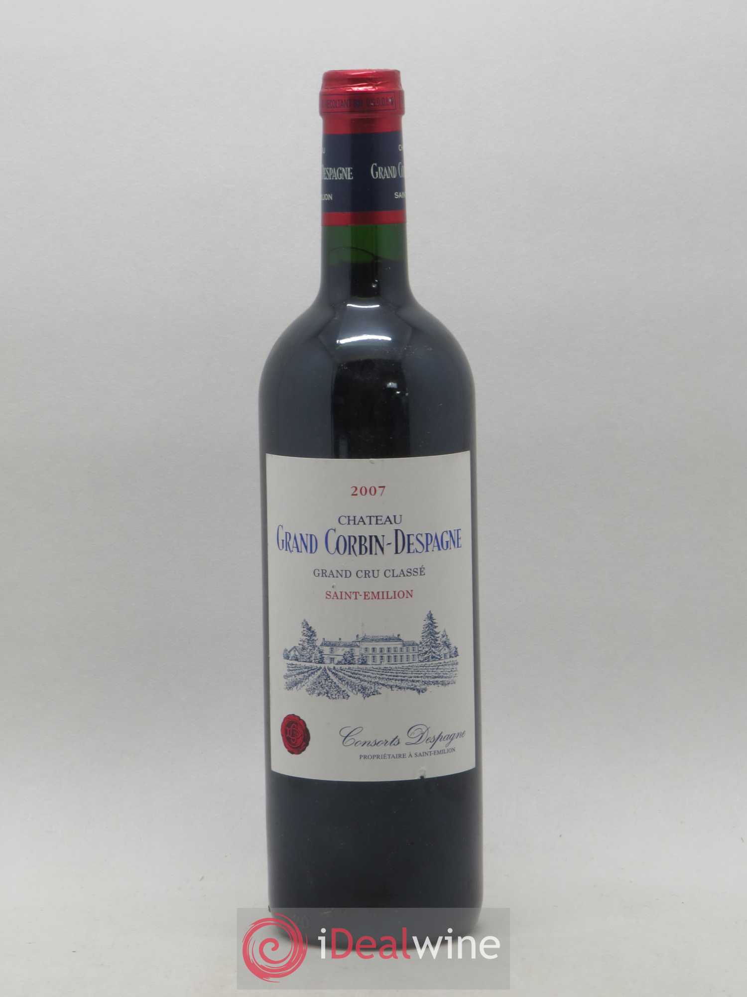 Château Grand Corbin Despagne Grand Cru Classé 2007 - Lot de 1 bouteille - 0