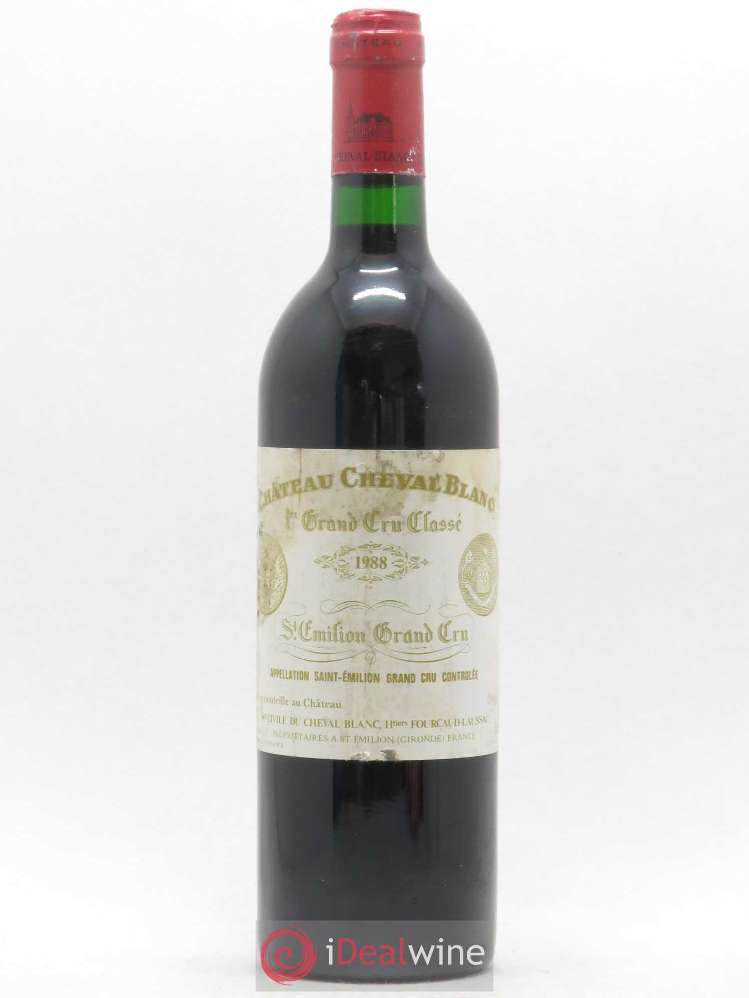 Château Cheval Blanc 1er Grand Cru Classé A 1988 - Lot de 1 bouteille - 0
