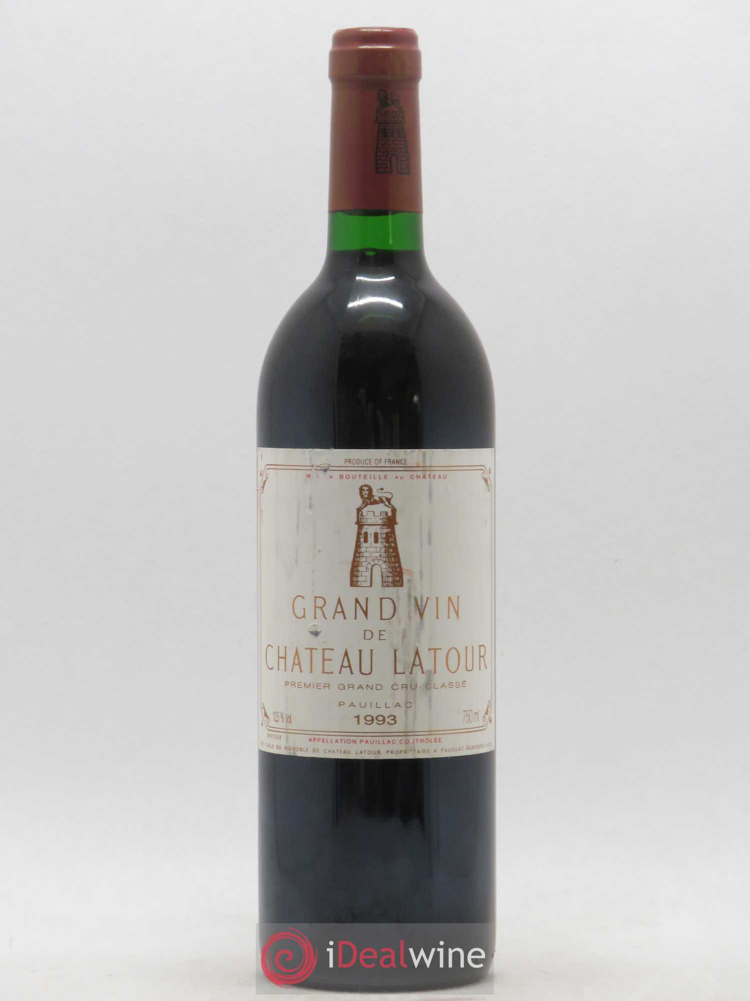 Château Latour 1er Grand Cru Classé 1993 - Lot de 1 bouteille - 0