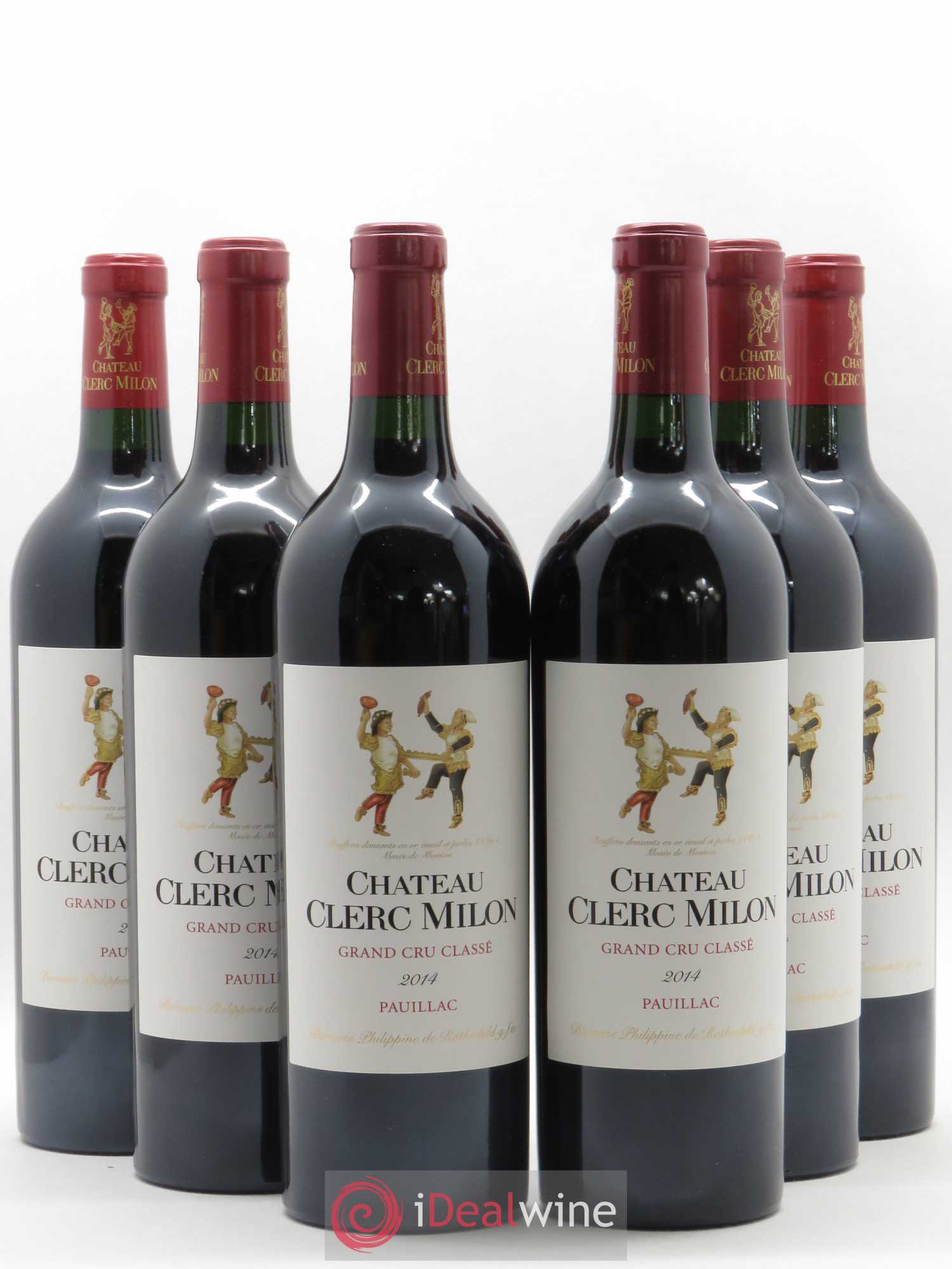 Château Clerc Milon 5ème Grand Cru Classé 2014 - Lot de 6 bouteilles - 0