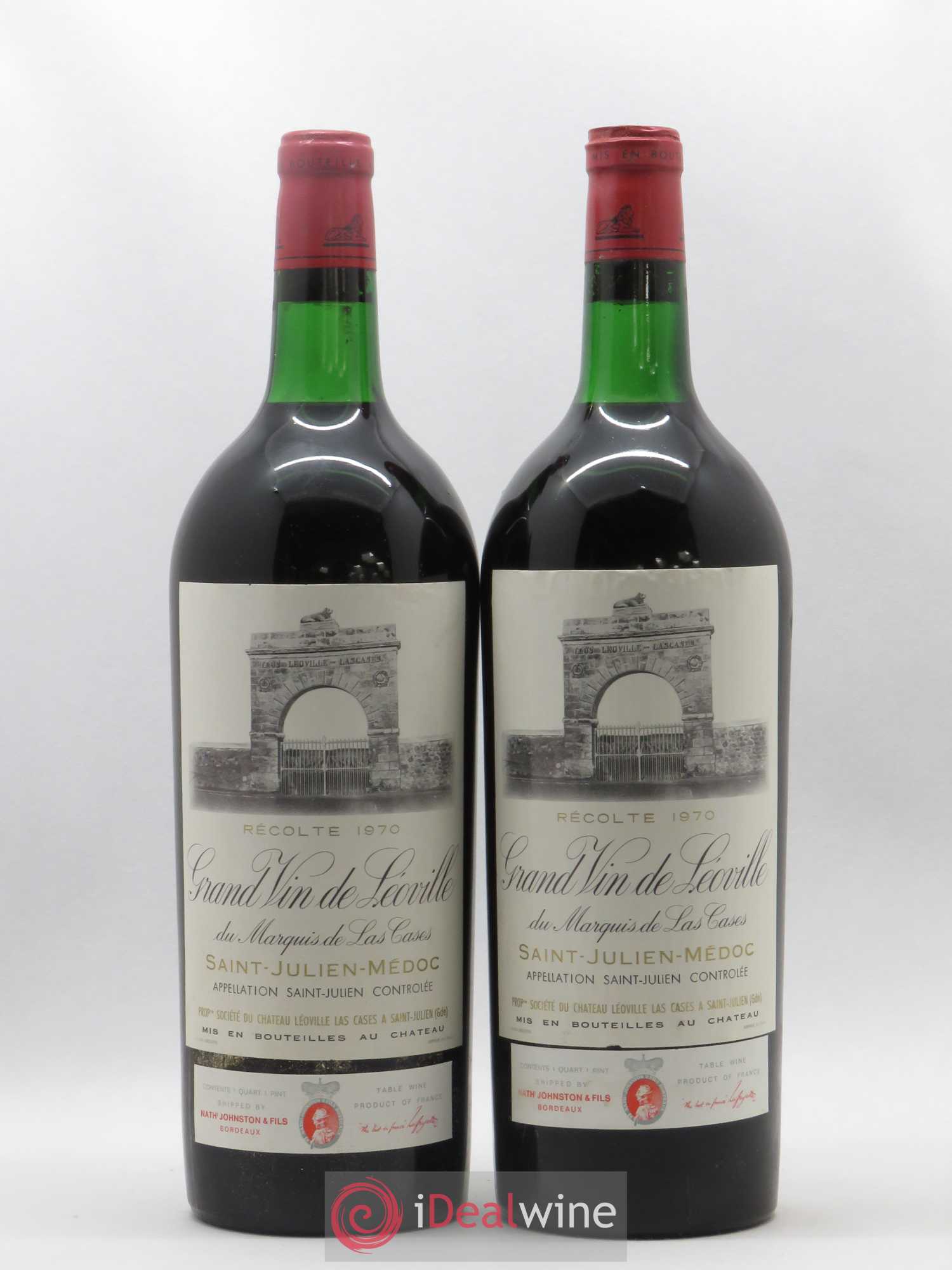 Château Léoville Las Cases 2ème Grand Cru Classé 1970 - Posten von 2 Magnum - 0