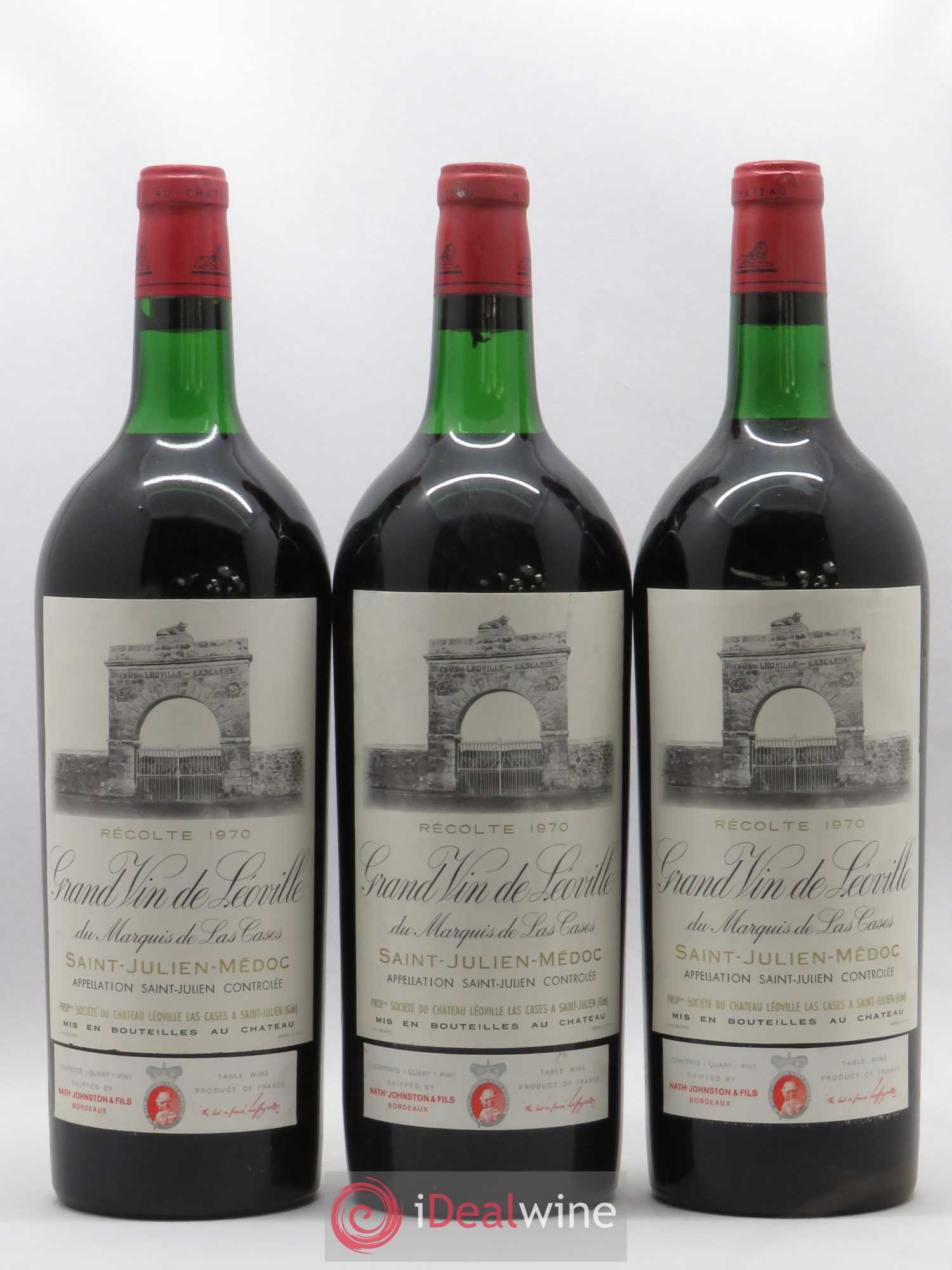 Château Léoville Las Cases 2ème Grand Cru Classé 1970 - Lot de 3 magnums - 0