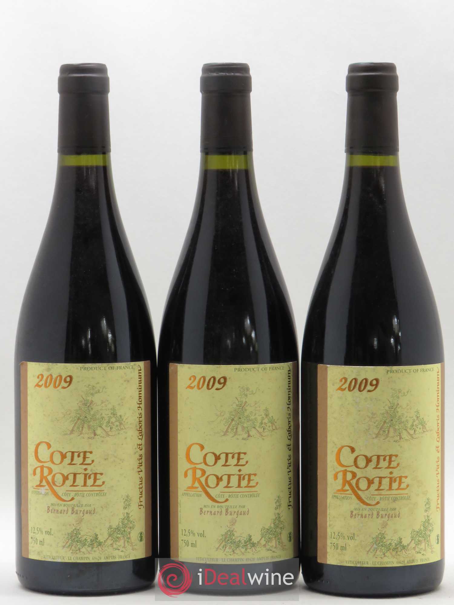 Côte-Rôtie Bernard Burgaud 2009 - Lot de 3 bouteilles - 0