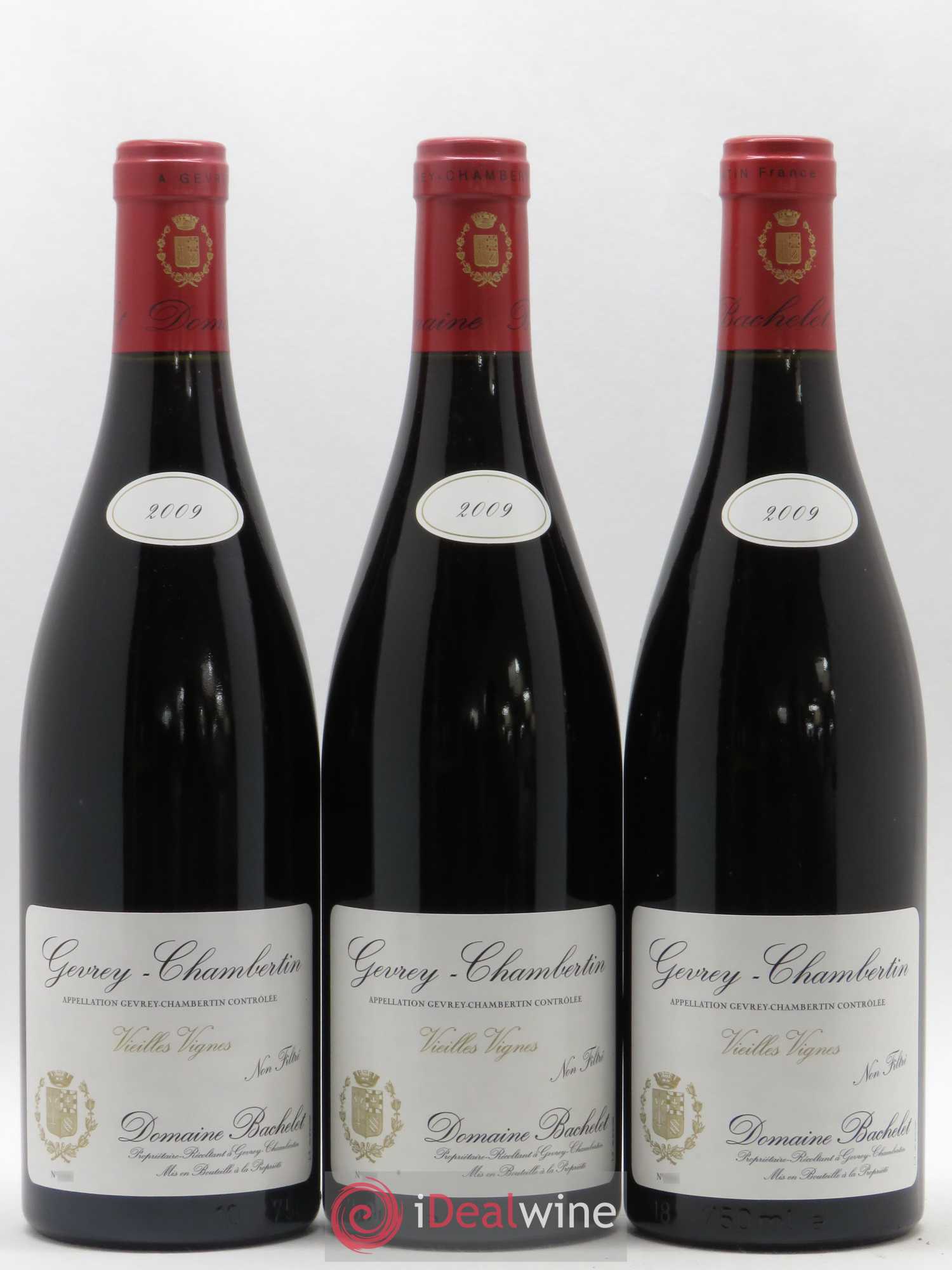 Gevrey-Chambertin Vieilles Vignes Denis Bachelet (Domaine) 2009 - Lot de 3 bouteilles - 0