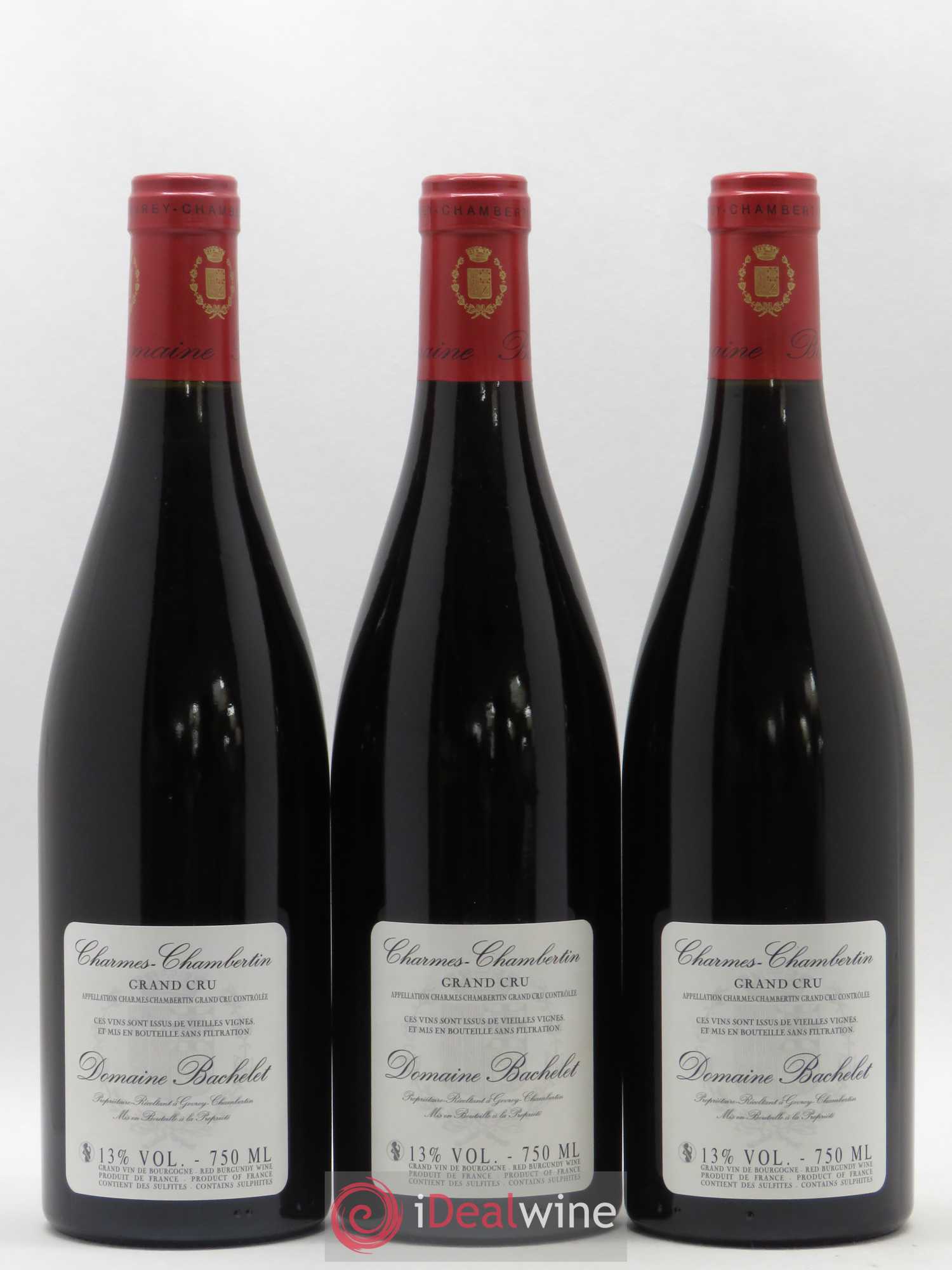 Charmes-Chambertin Grand Cru Vieilles Vignes Denis Bachelet (Domaine) 2009 - Lot de 3 bouteilles - 1