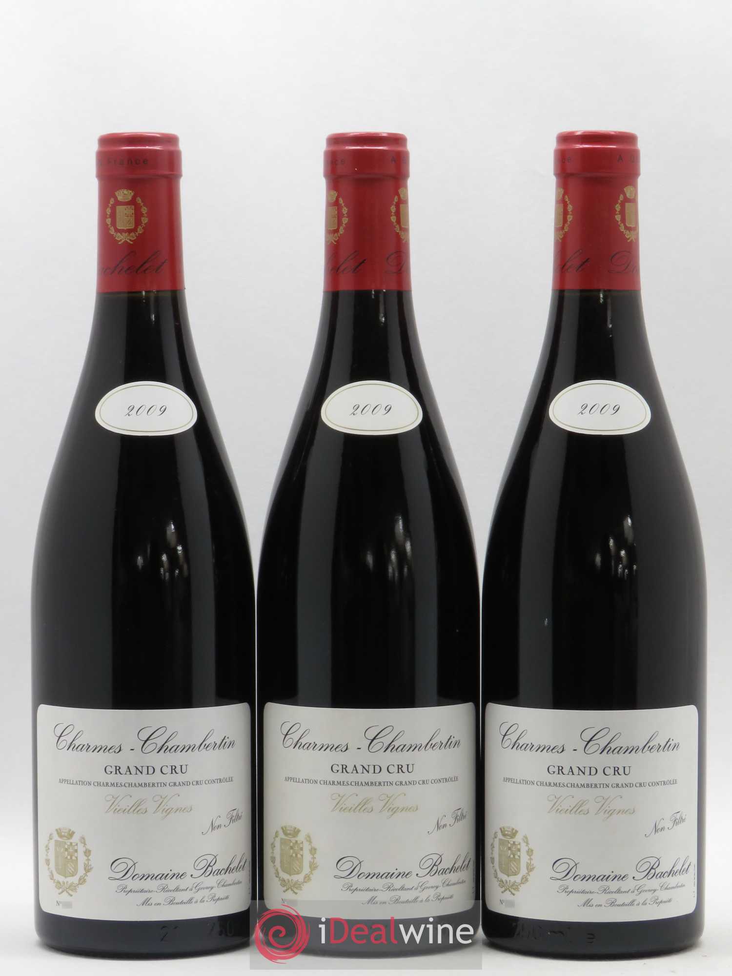 Charmes-Chambertin Grand Cru Vieilles Vignes Denis Bachelet (Domaine) 2009 - Lot de 3 bouteilles - 0