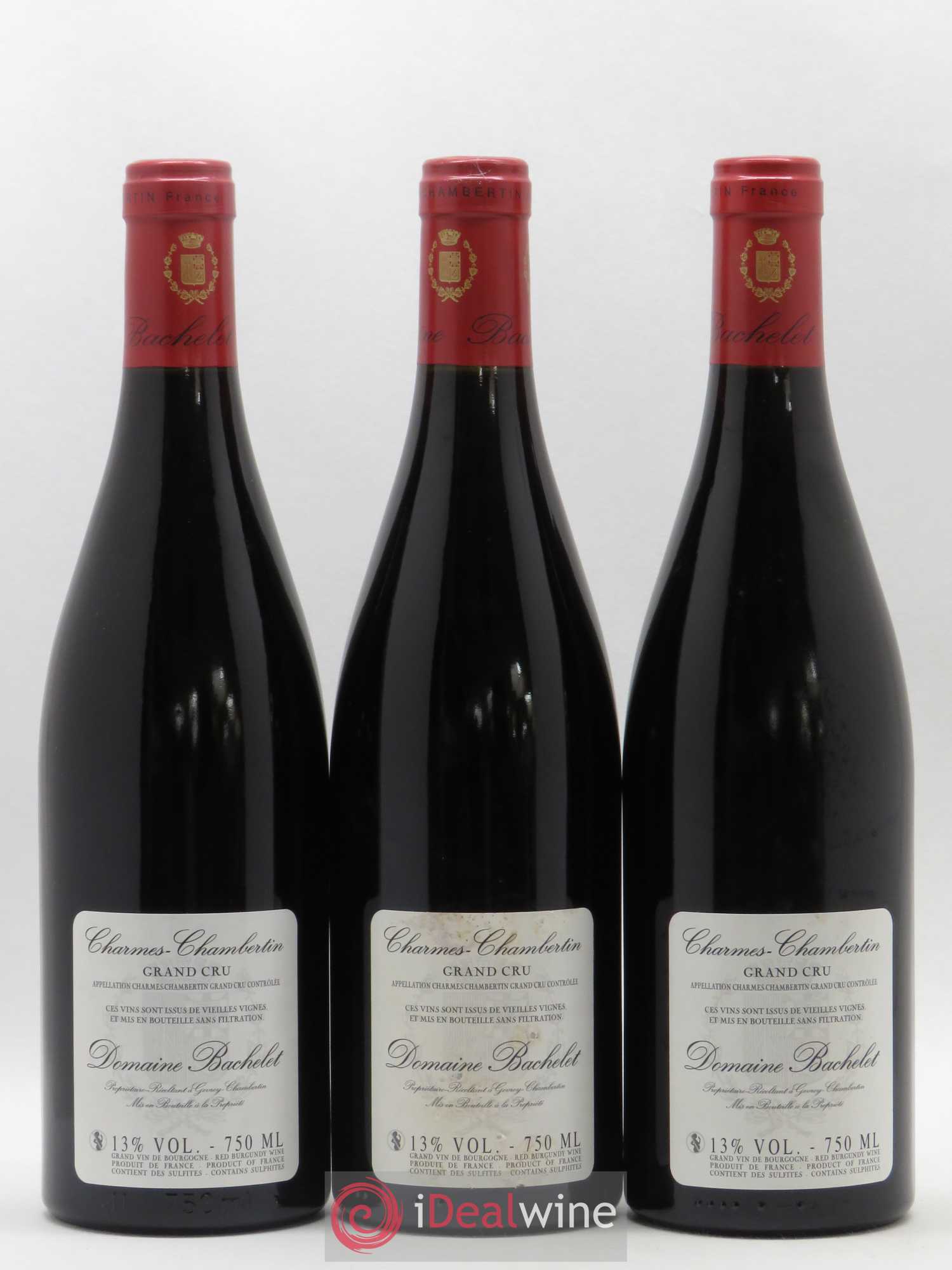 Charmes-Chambertin Grand Cru Vieilles Vignes Denis Bachelet (Domaine) 2009 - Lot de 3 bouteilles - 1