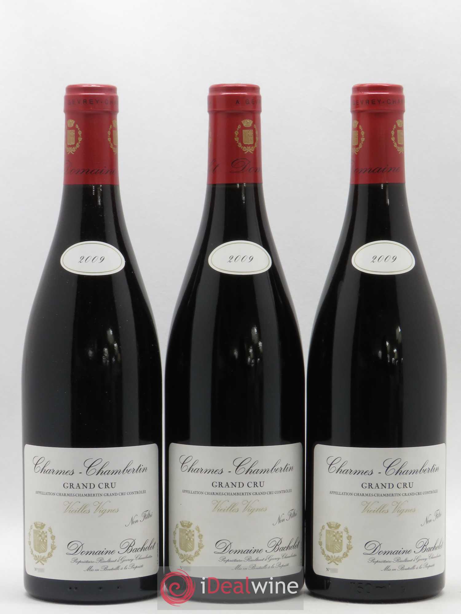 Charmes-Chambertin Grand Cru Vieilles Vignes Denis Bachelet (Domaine) 2009 - Lot de 3 bouteilles - 0