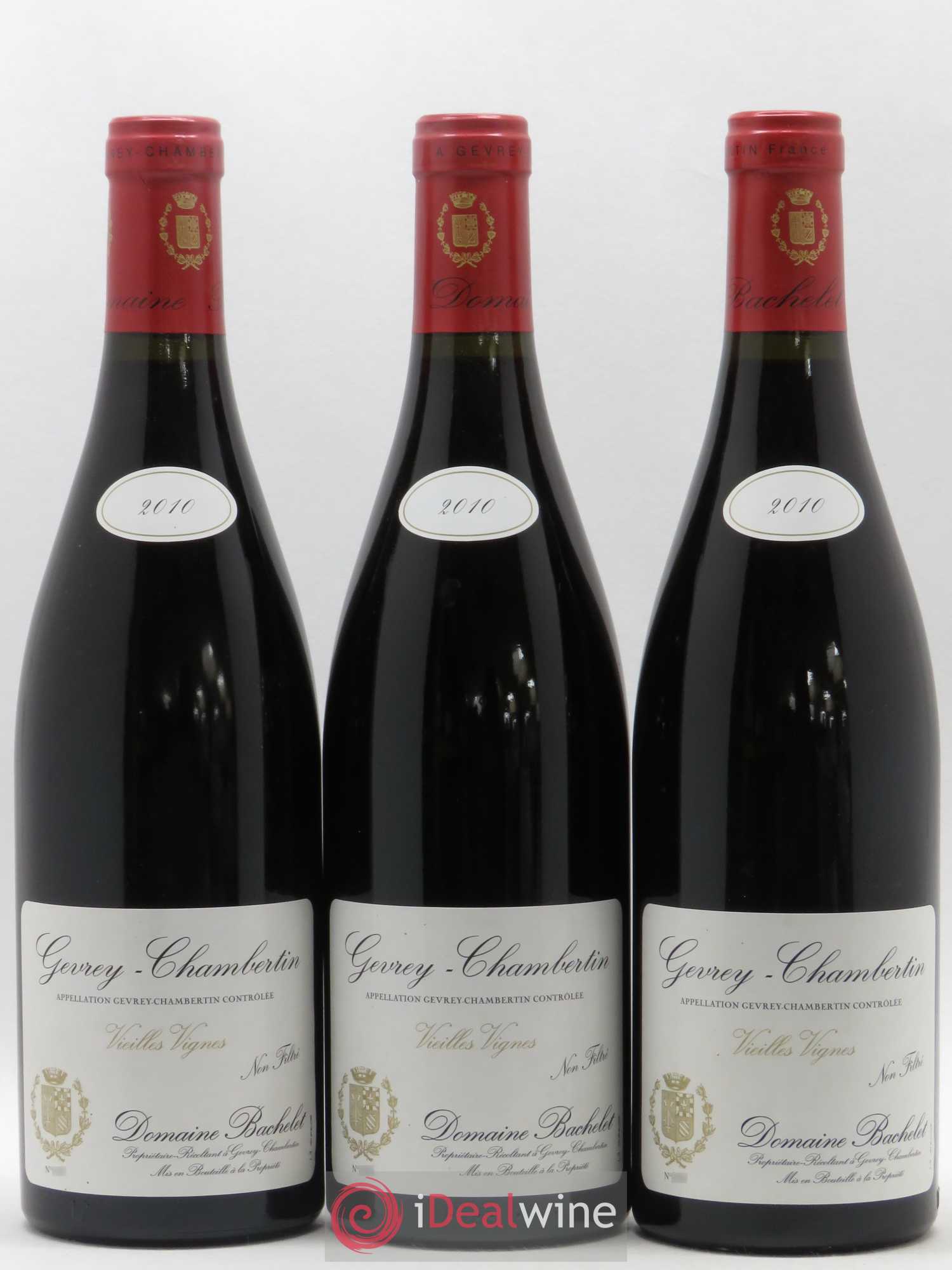 Gevrey-Chambertin Vieilles Vignes Denis Bachelet (Domaine) 2010 - Lot de 3 bouteilles - 0