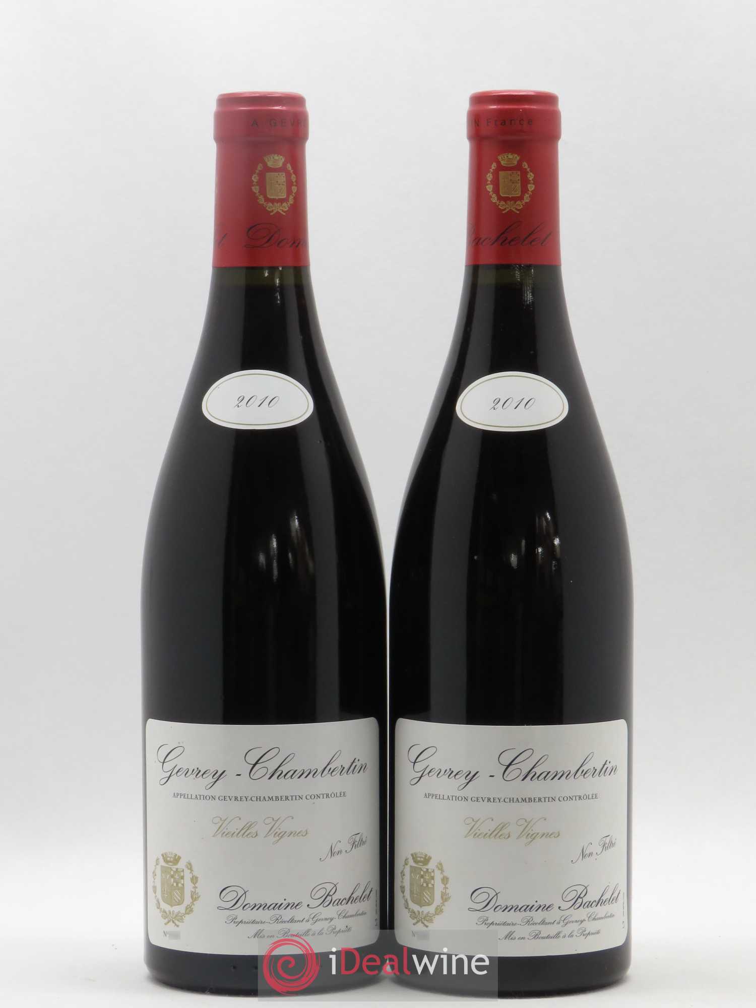 Gevrey-Chambertin Vieilles Vignes Denis Bachelet (Domaine) 2010 - Lot de 2 bouteilles - 0