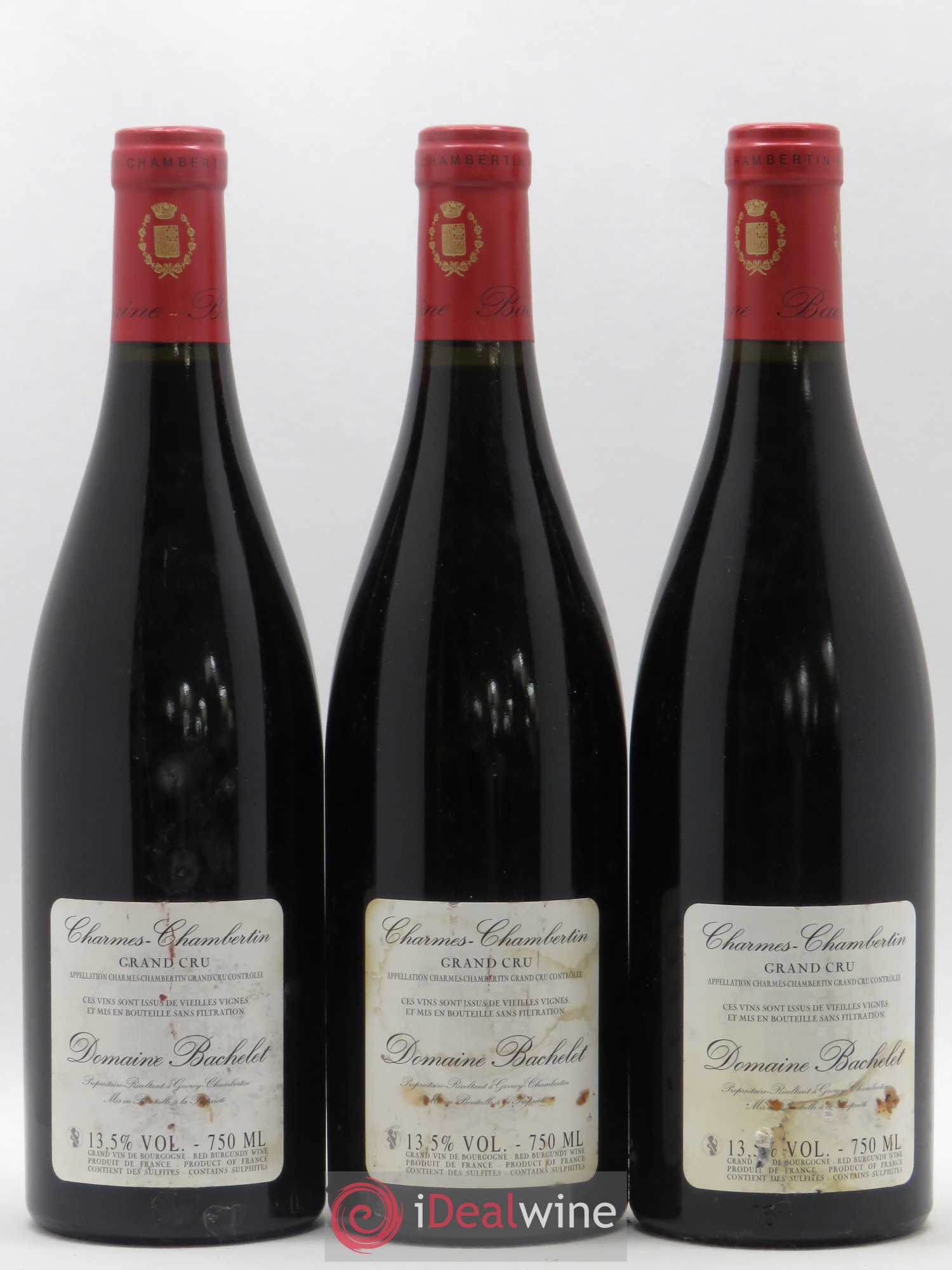 Charmes-Chambertin Grand Cru Vieilles Vignes Denis Bachelet (Domaine) 2010 - Lot de 3 bouteilles - 1