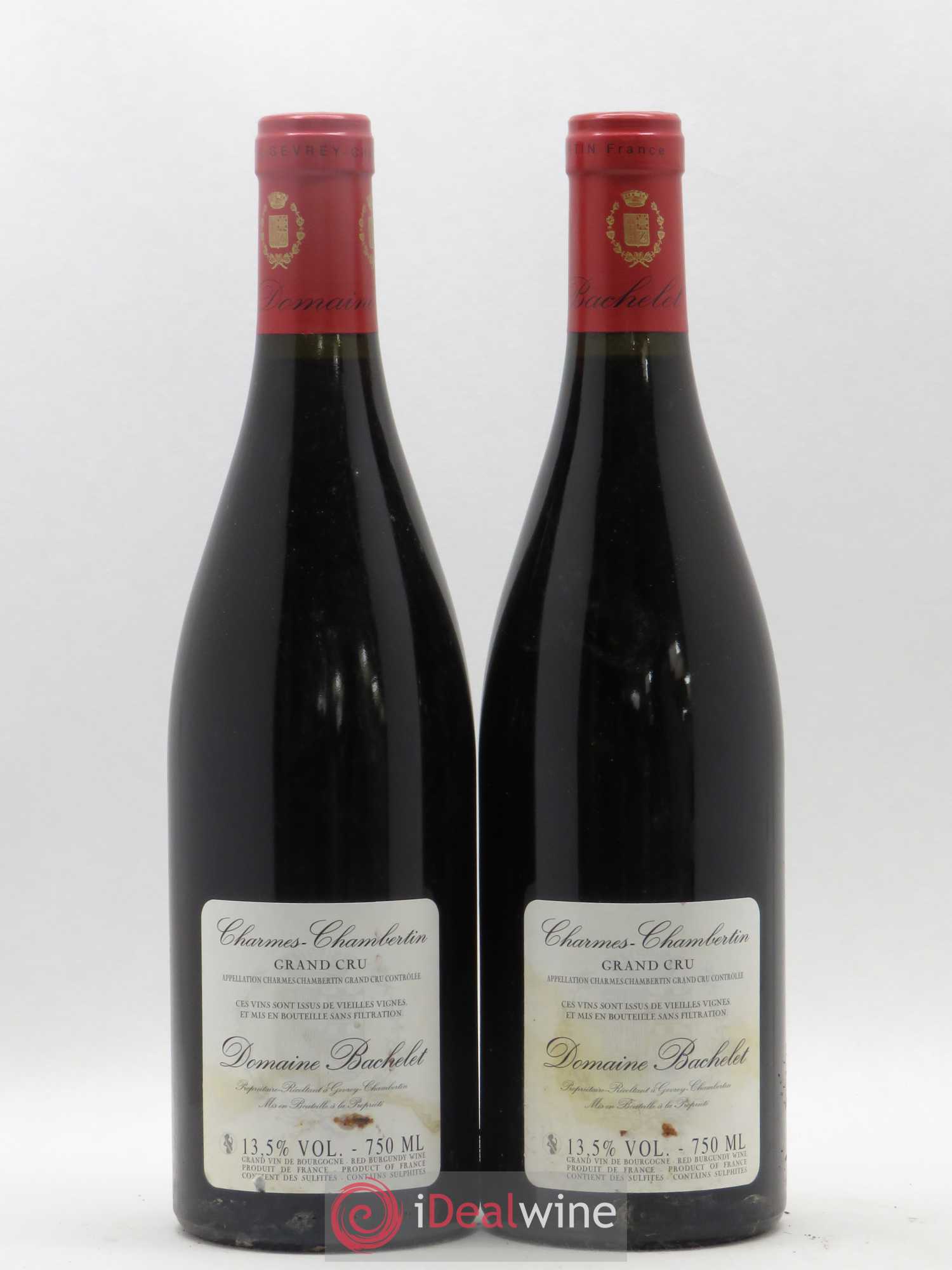 Charmes-Chambertin Grand Cru Vieilles Vignes Denis Bachelet (Domaine) 2010 - Lot de 2 bouteilles - 1