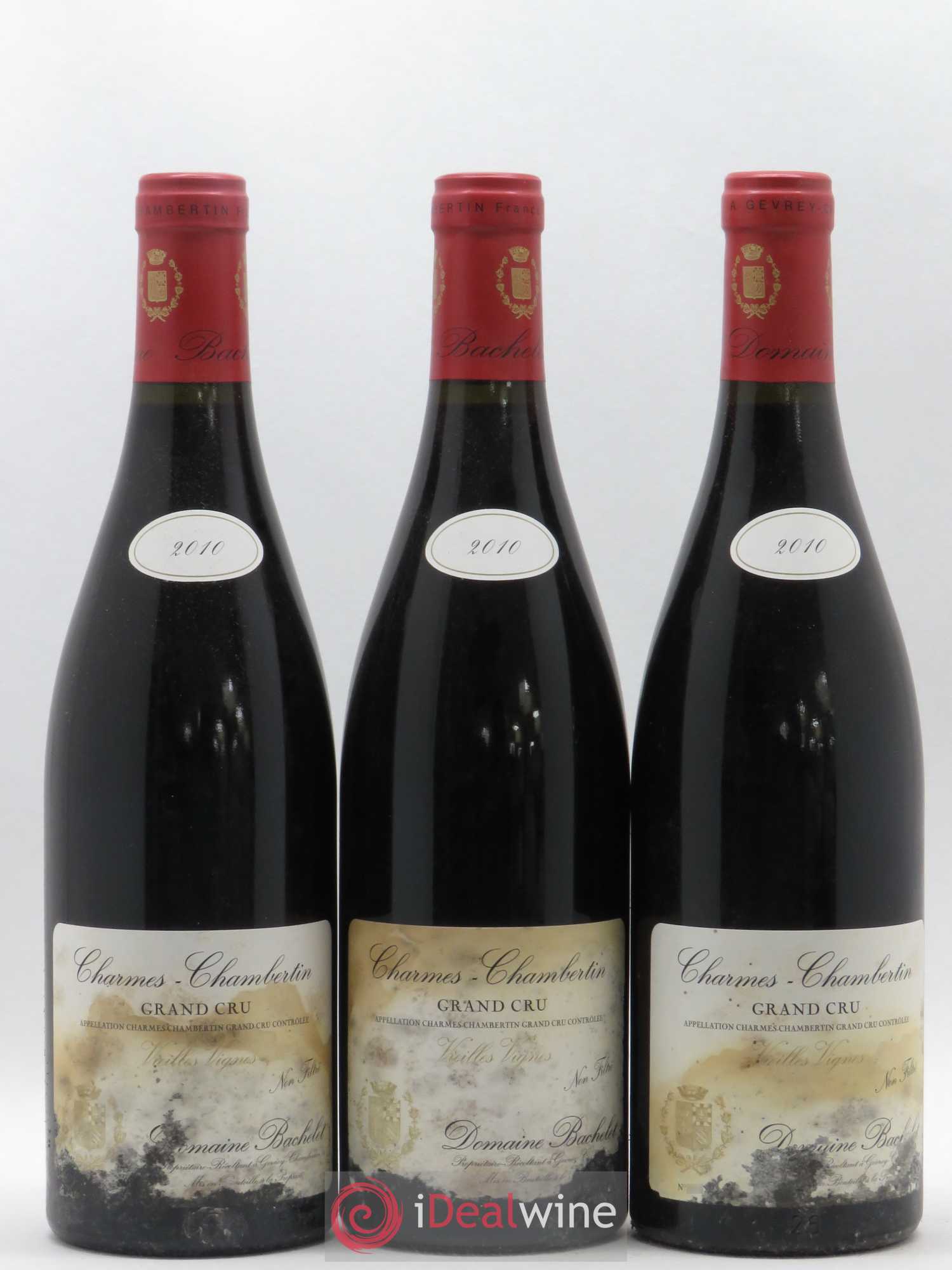 Charmes-Chambertin Grand Cru Vieilles Vignes Denis Bachelet (Domaine) 2010 - Lot de 3 bouteilles - 0
