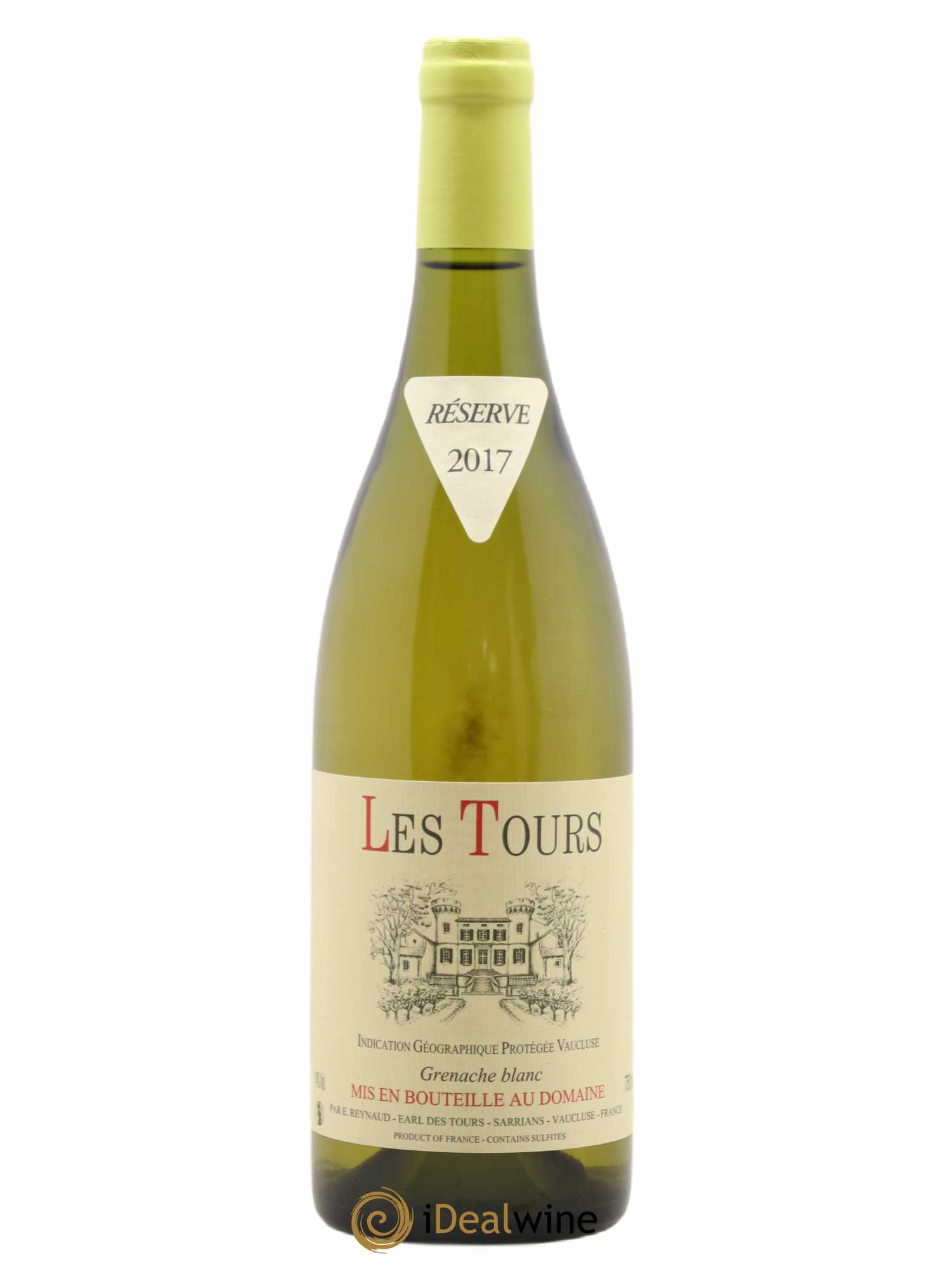 Vaucluse (Vin de Pays de Vaucluse) Domaine des Tours Emmanuel Reynaud Les Tours Grenache Blanc 2017 - Posten von 1 Flasche - 0