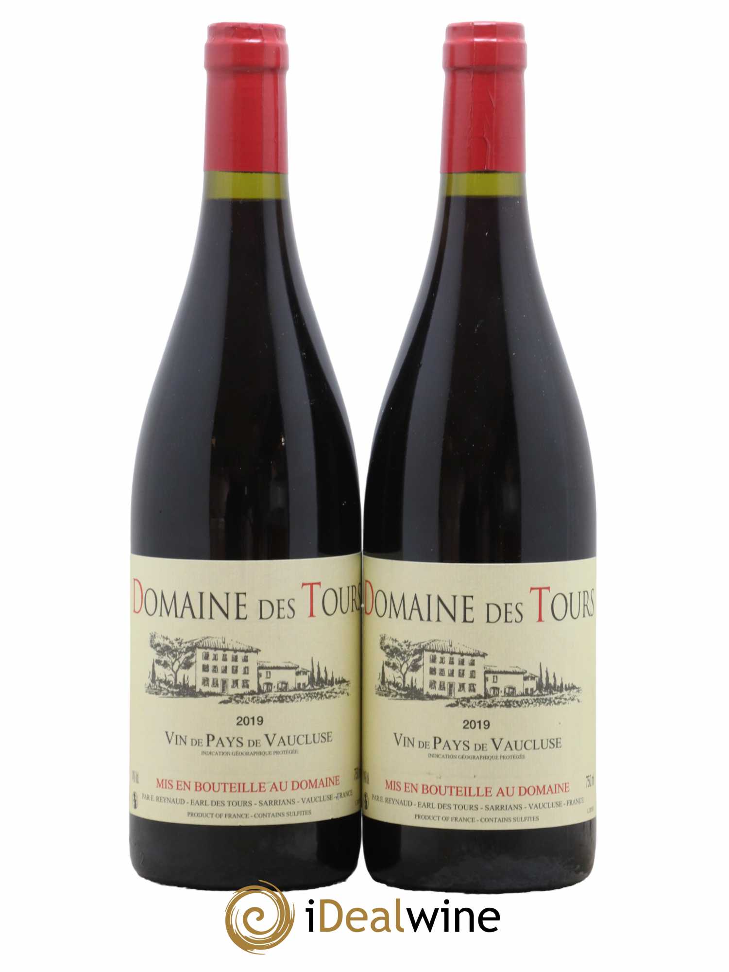 Vaucluse (Vin de Pays de Vaucluse) Domaine des Tours Emmanuel Reynaud 2019 - Lot de 2 bouteilles - 0