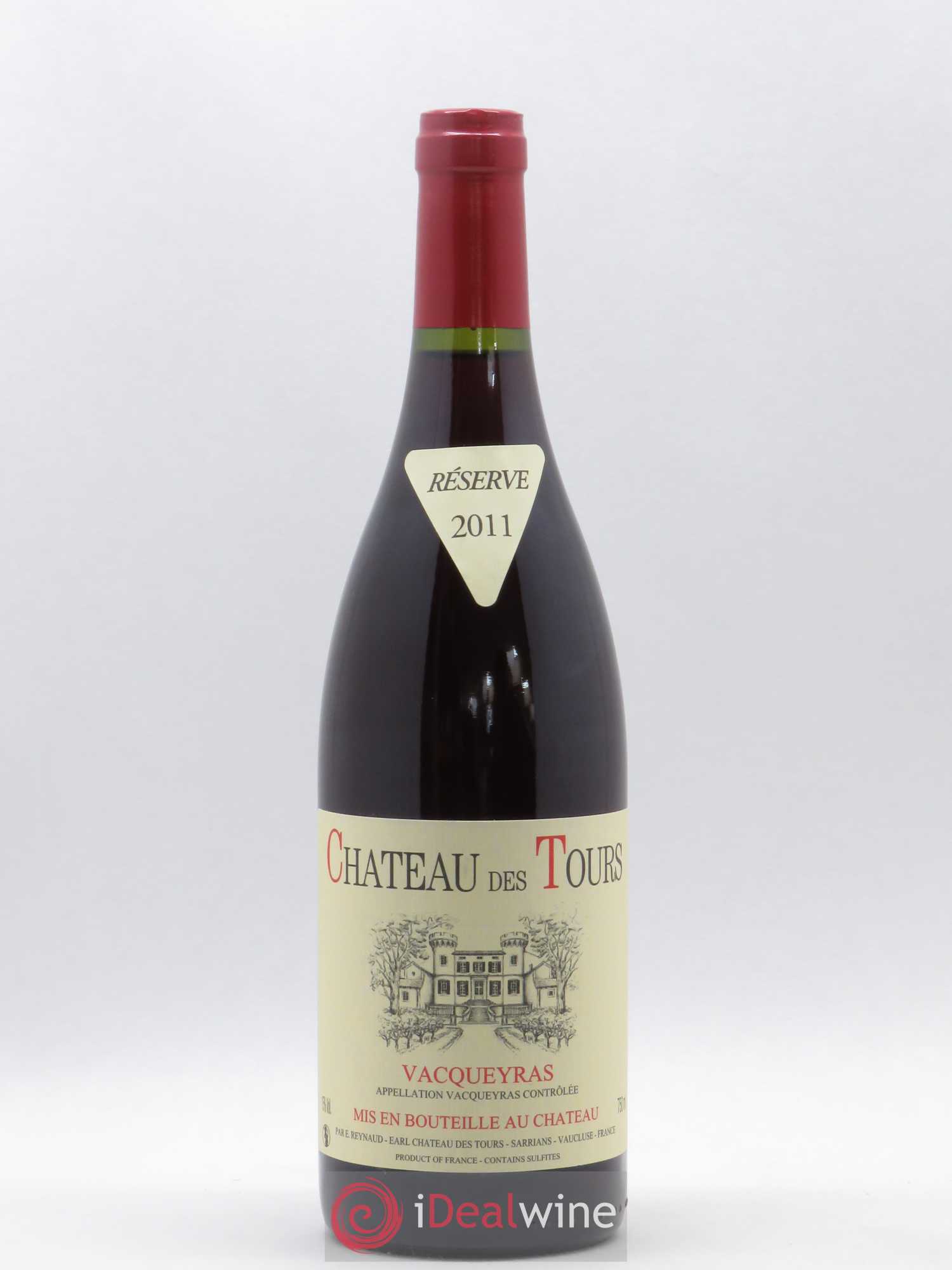 Vacqueyras Château des Tours Emmanuel Reynaud 2011 - Lot de 1 bouteille - 0