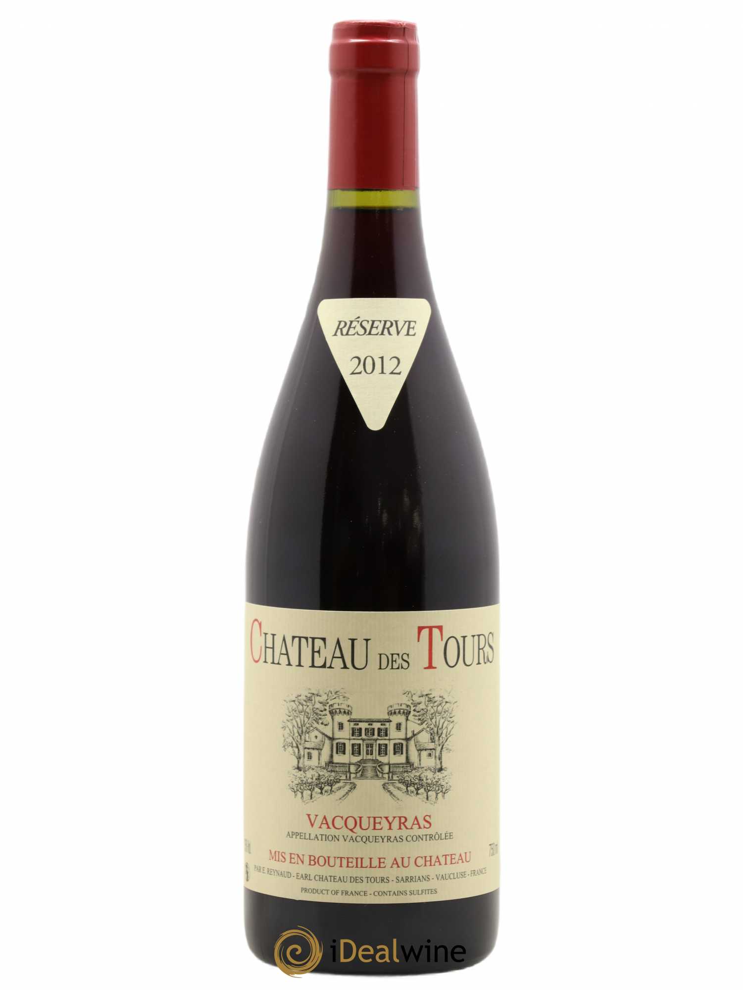Vacqueyras Château des Tours Emmanuel Reynaud 2012 - Lot de 1 bouteille - 0
