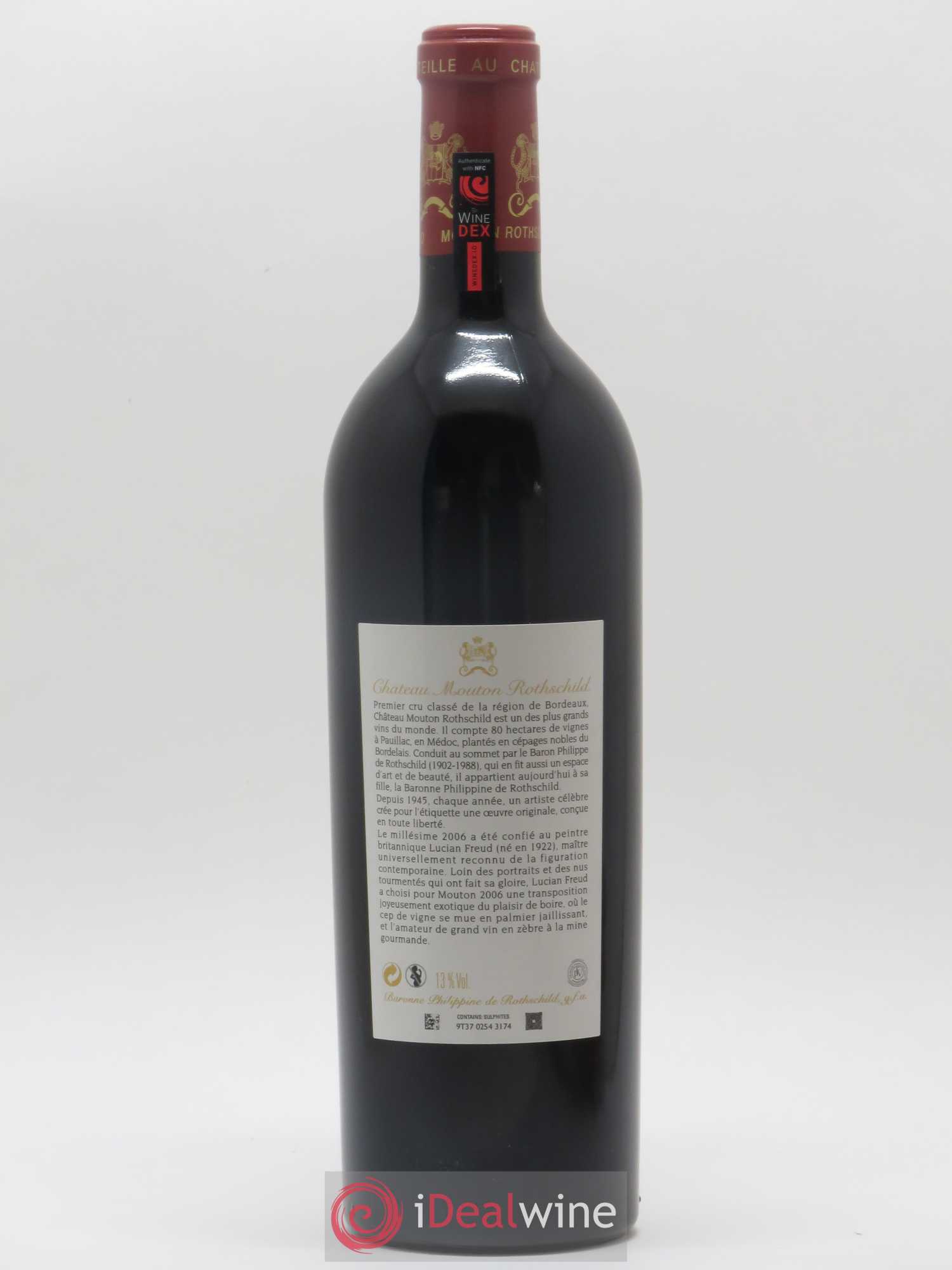 Château Mouton Rothschild 1er Grand Cru Classé 2006 - Lot de 1 bouteille - 1
