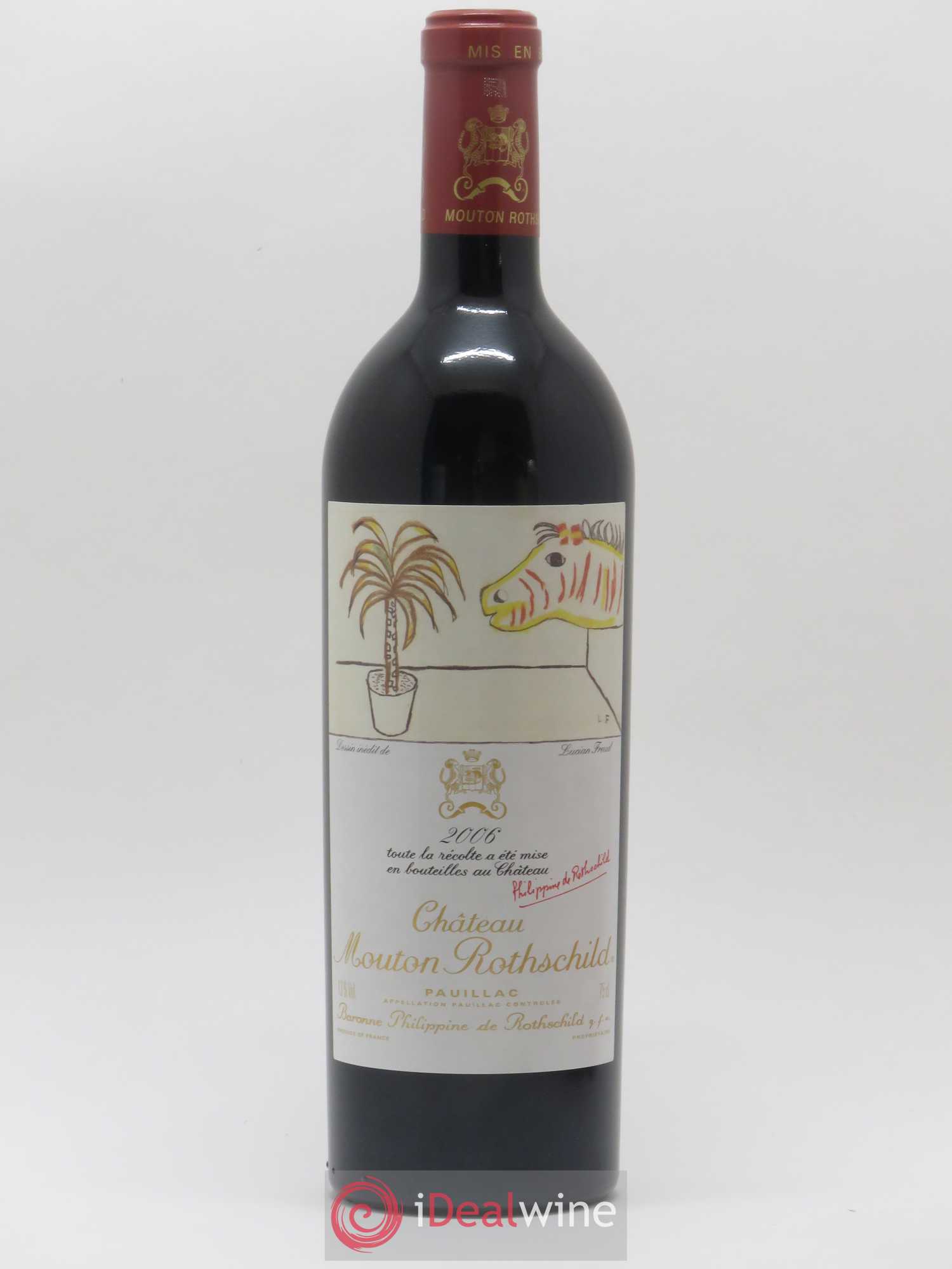 Château Mouton Rothschild 1er Grand Cru Classé 2006 - Lot de 1 bouteille - 0