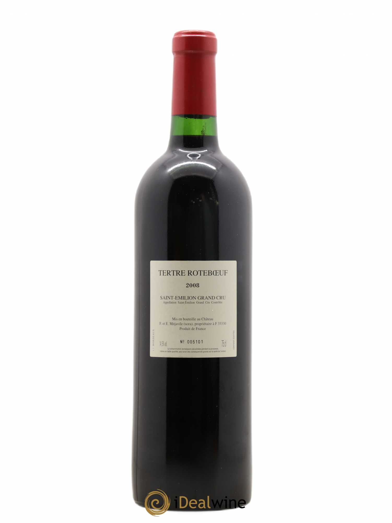 Château Tertre Roteboeuf 2008 - Lot de 1 bouteille - 1