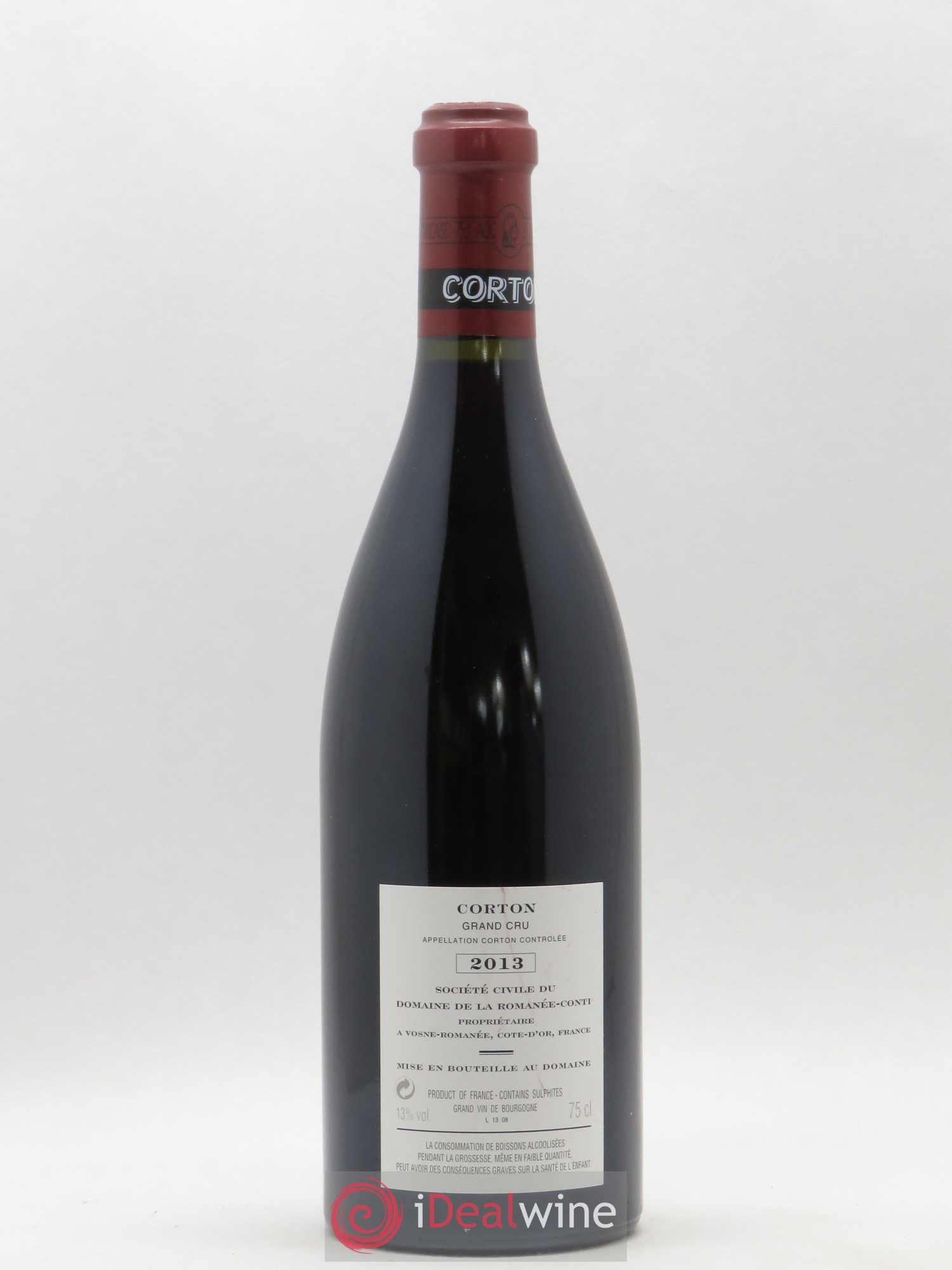 Corton Grand Cru Domaine de la Romanée-Conti 2013 - Lot de 1 bouteille - 1