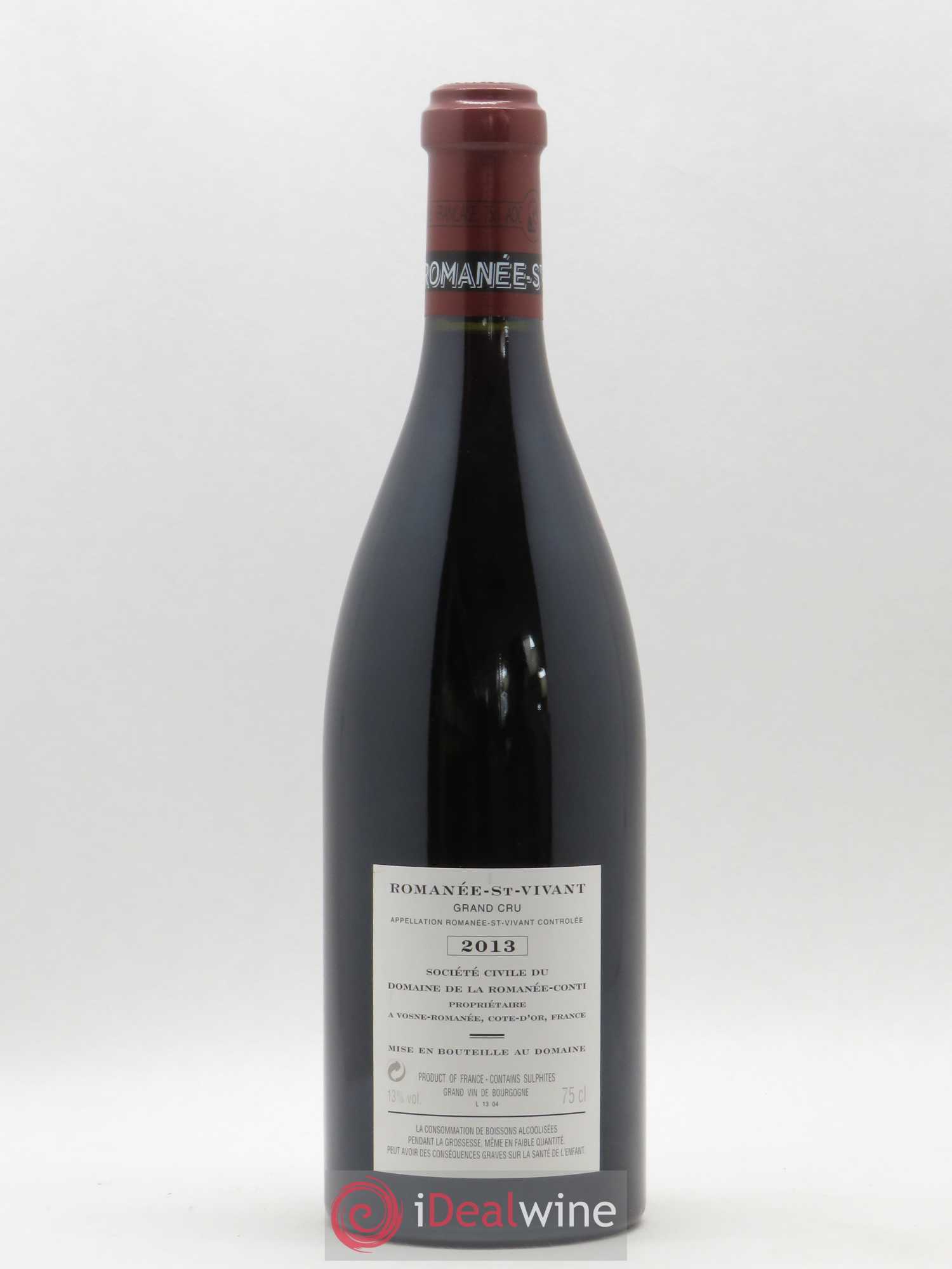 Romanée-Saint-Vivant Grand Cru Domaine de la Romanée-Conti Marey Monge 2013 - Lot de 1 bouteille - 1