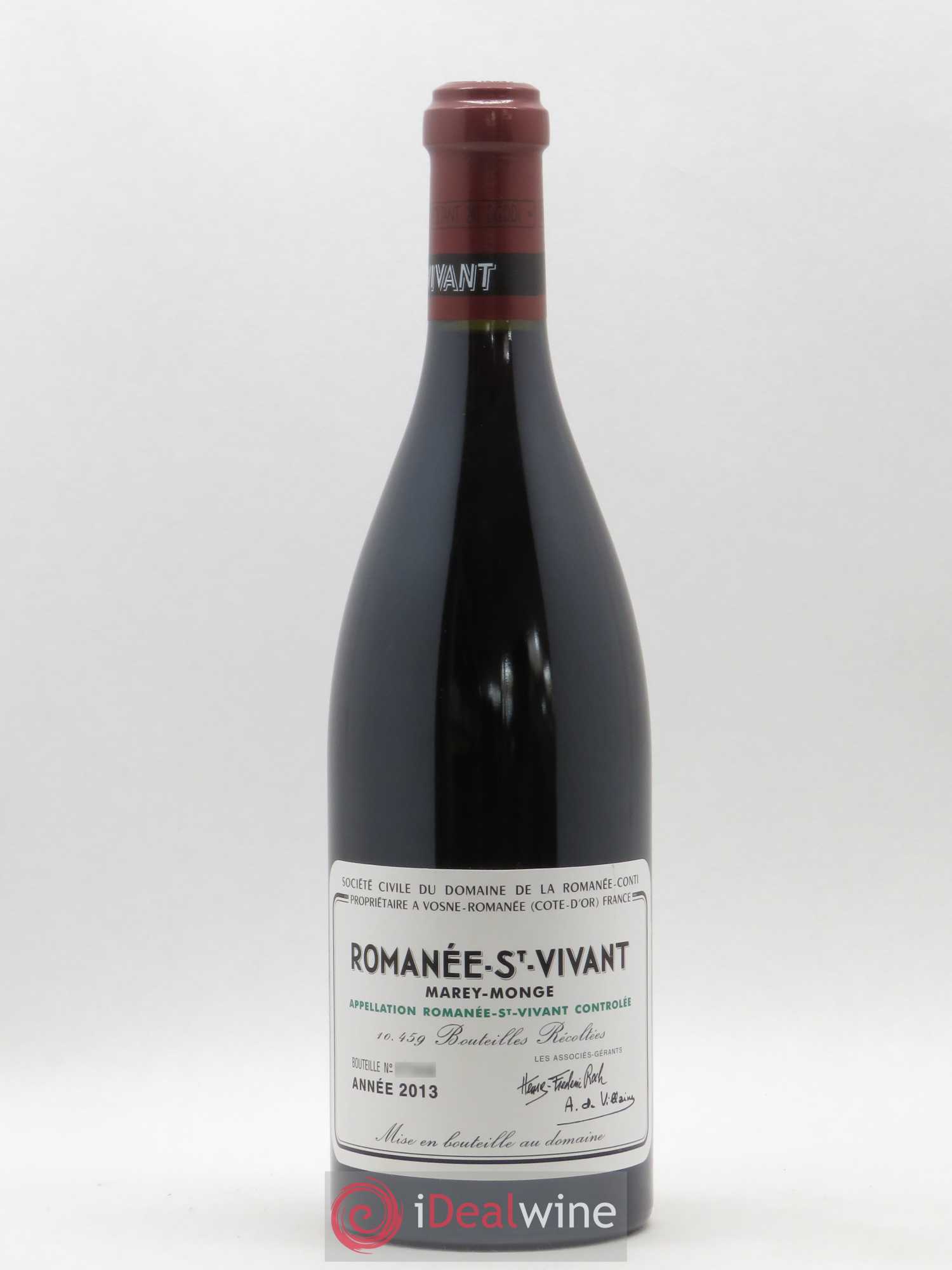Romanée-Saint-Vivant Grand Cru Domaine de la Romanée-Conti Marey Monge 2013 - Lot de 1 bouteille - 0