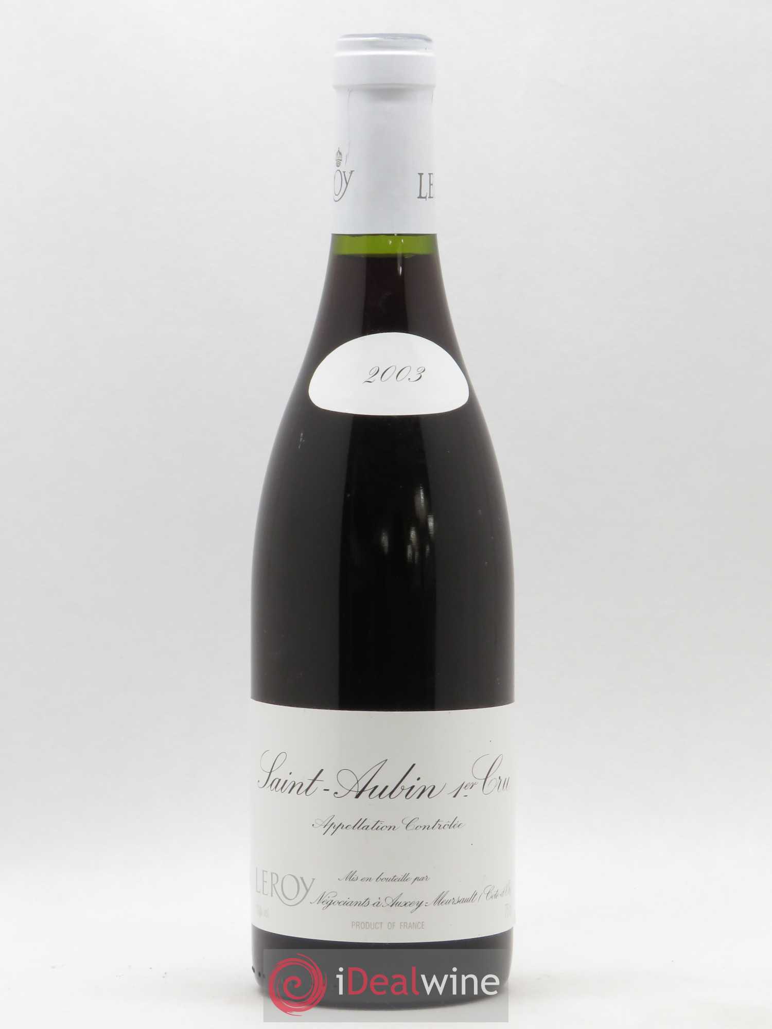 Saint-Aubin 1er Cru Leroy SA 2003 - Lot de 1 bouteille - 0