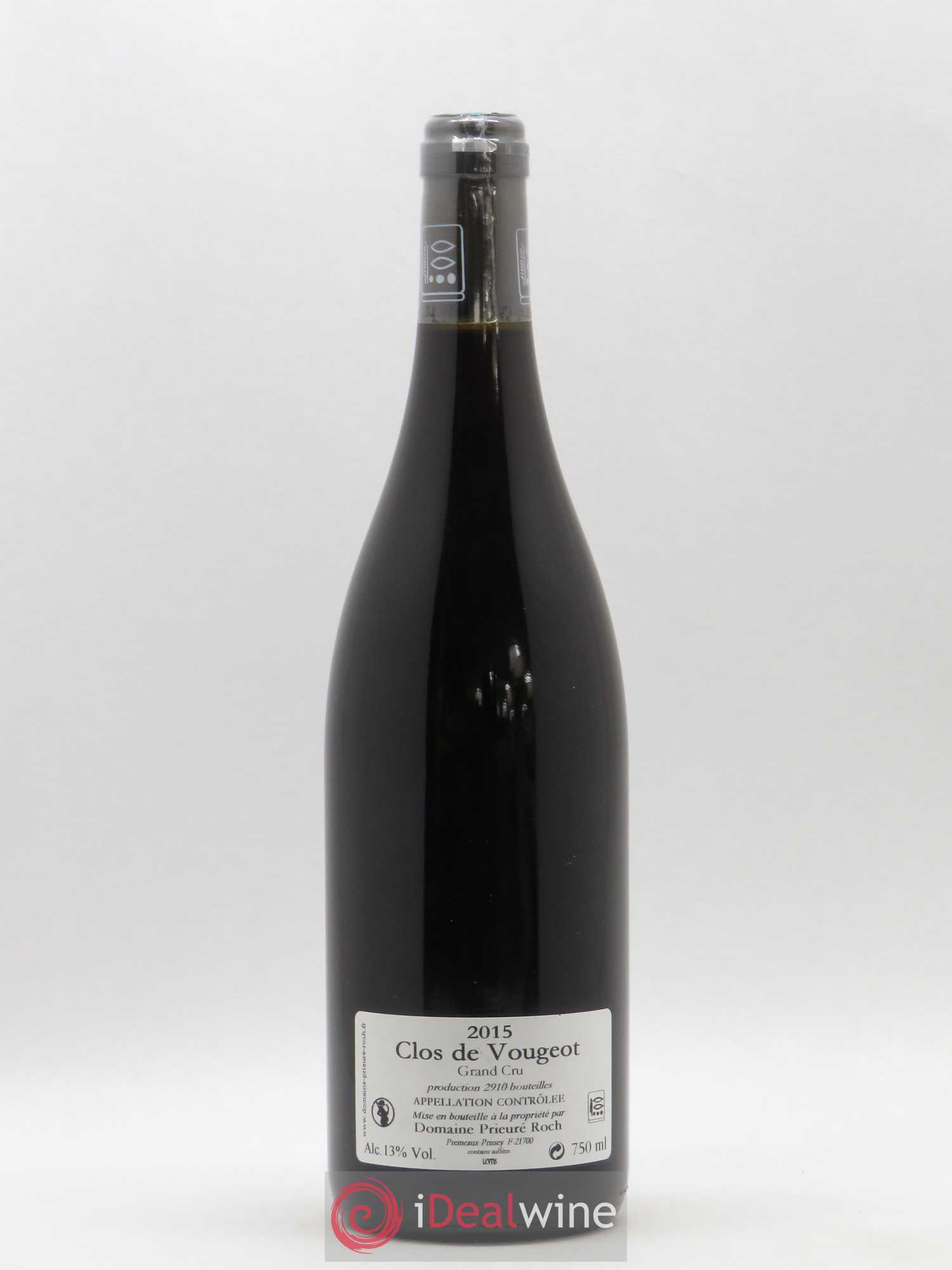 Clos de Vougeot Grand Cru Prieuré Roch 2015 - Lot de 1 bouteille - 1