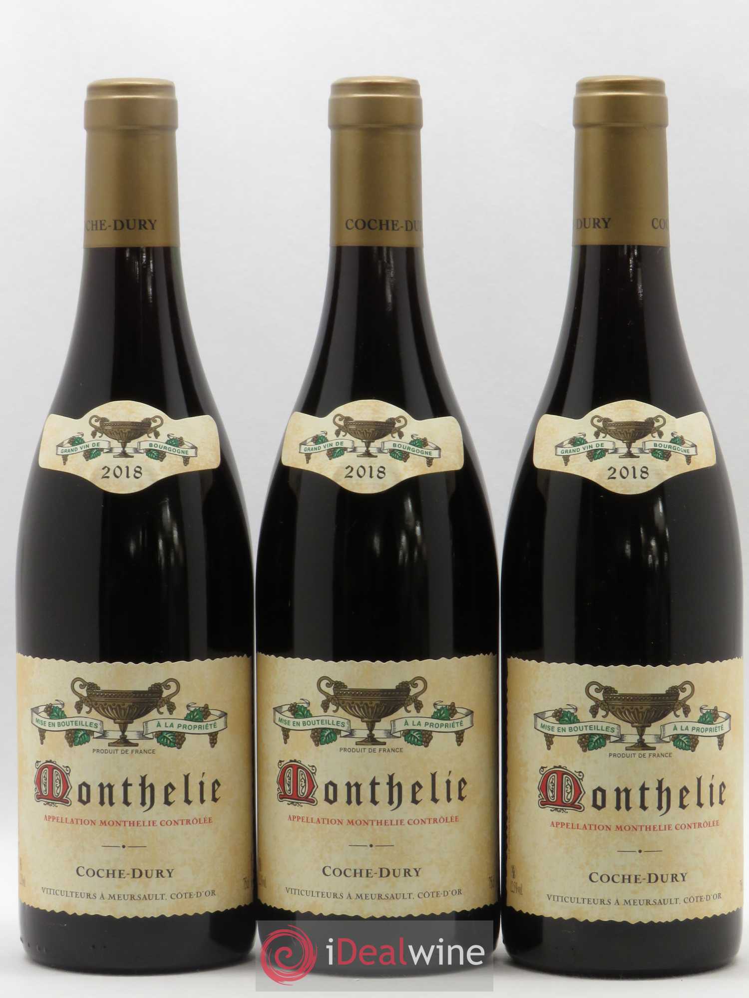 Monthélie Coche Dury (Domaine) 2018 - Lot de 3 bouteilles - 0