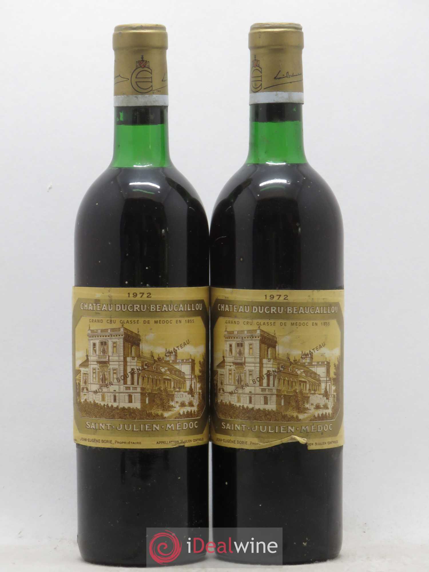 Château Ducru Beaucaillou 2ème Grand Cru Classé Mise Eschenauer 1972 - Lot de 2 bouteilles - 0