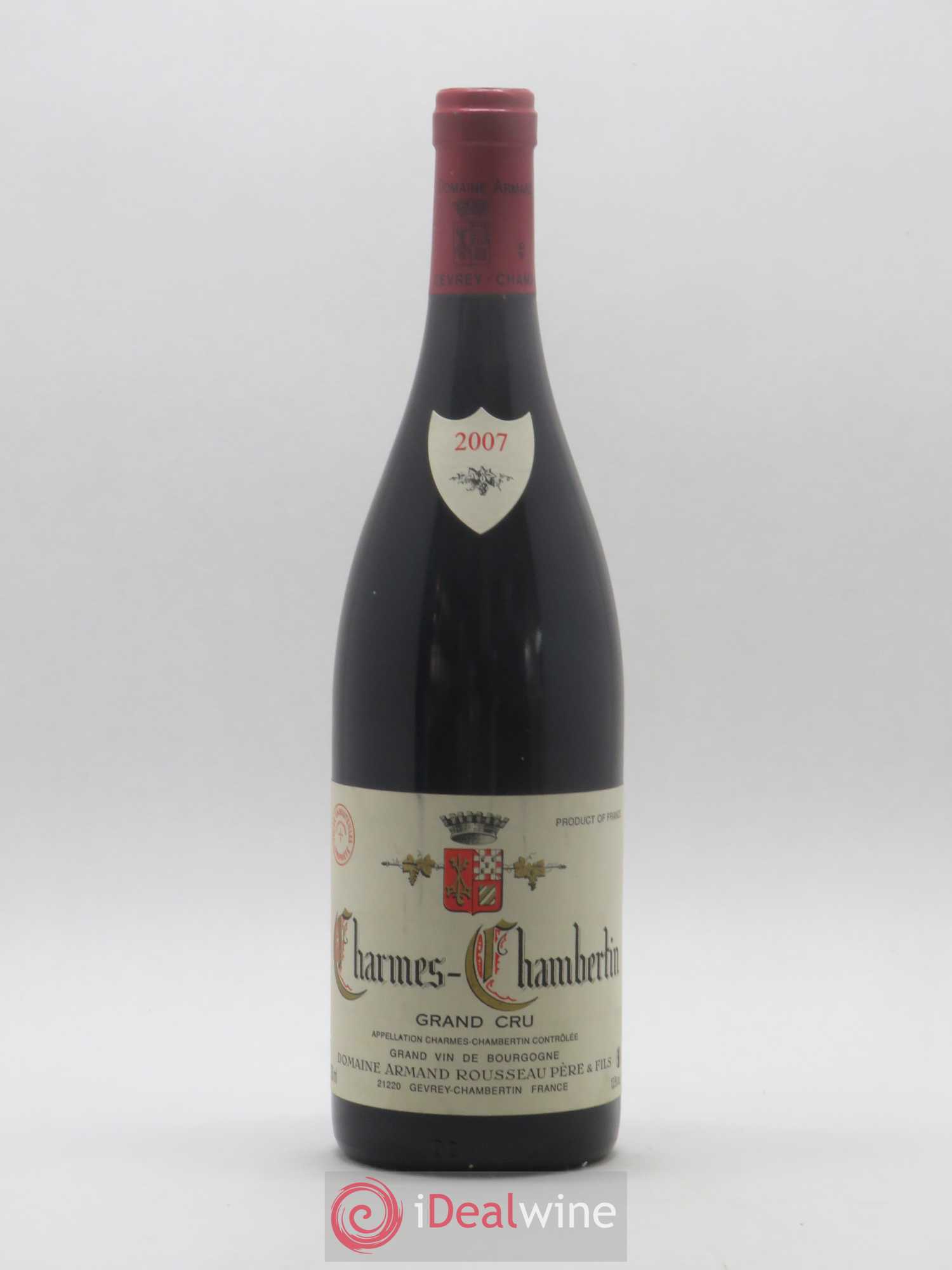 Charmes-Chambertin Grand Cru Armand Rousseau (Domaine) 2007 - Lot de 1 bouteille - 0