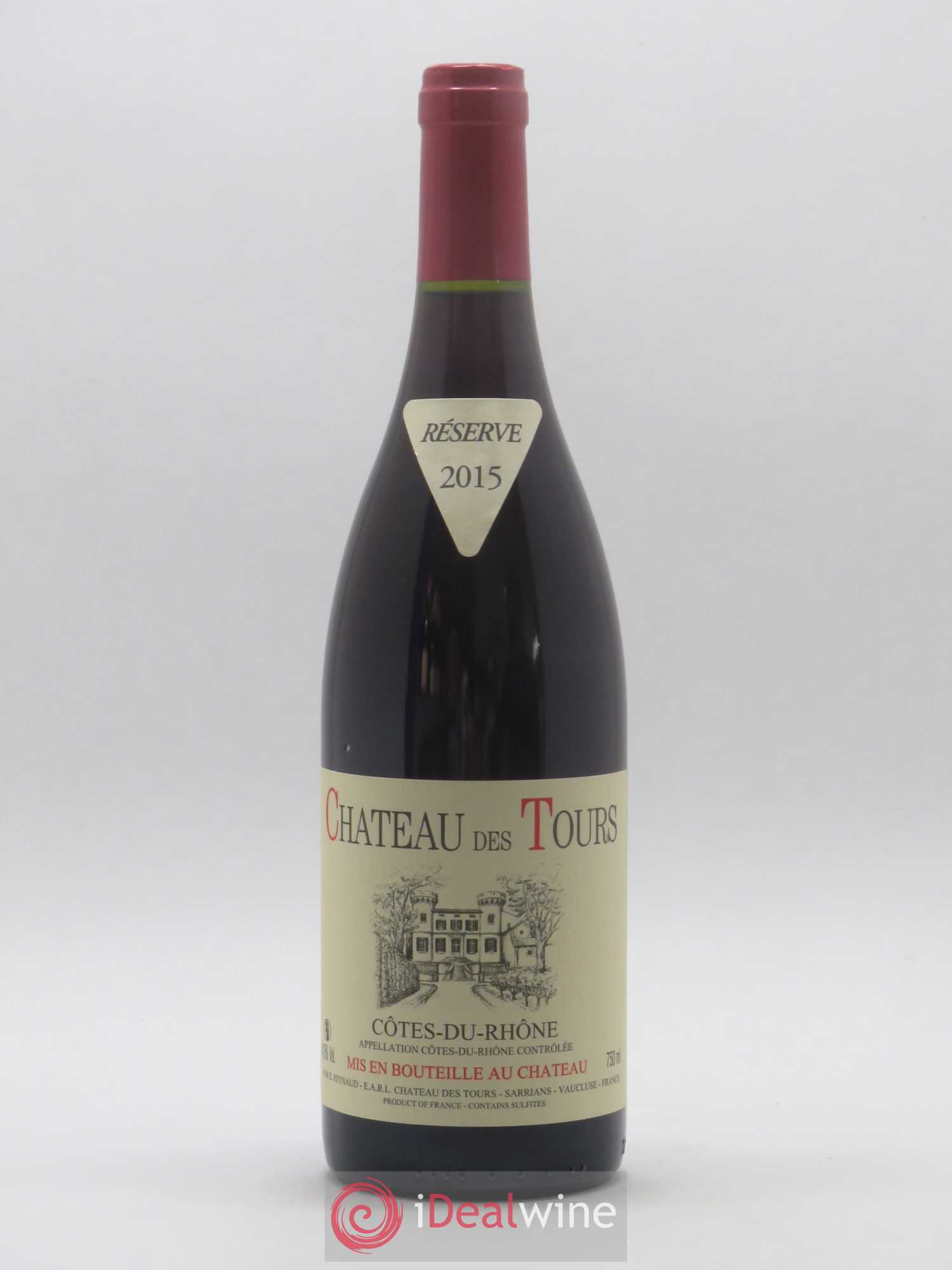 Côtes-du-Rhône Château des Tours Emmanuel Reynaud 2015 - Lot de 1 bouteille - 0