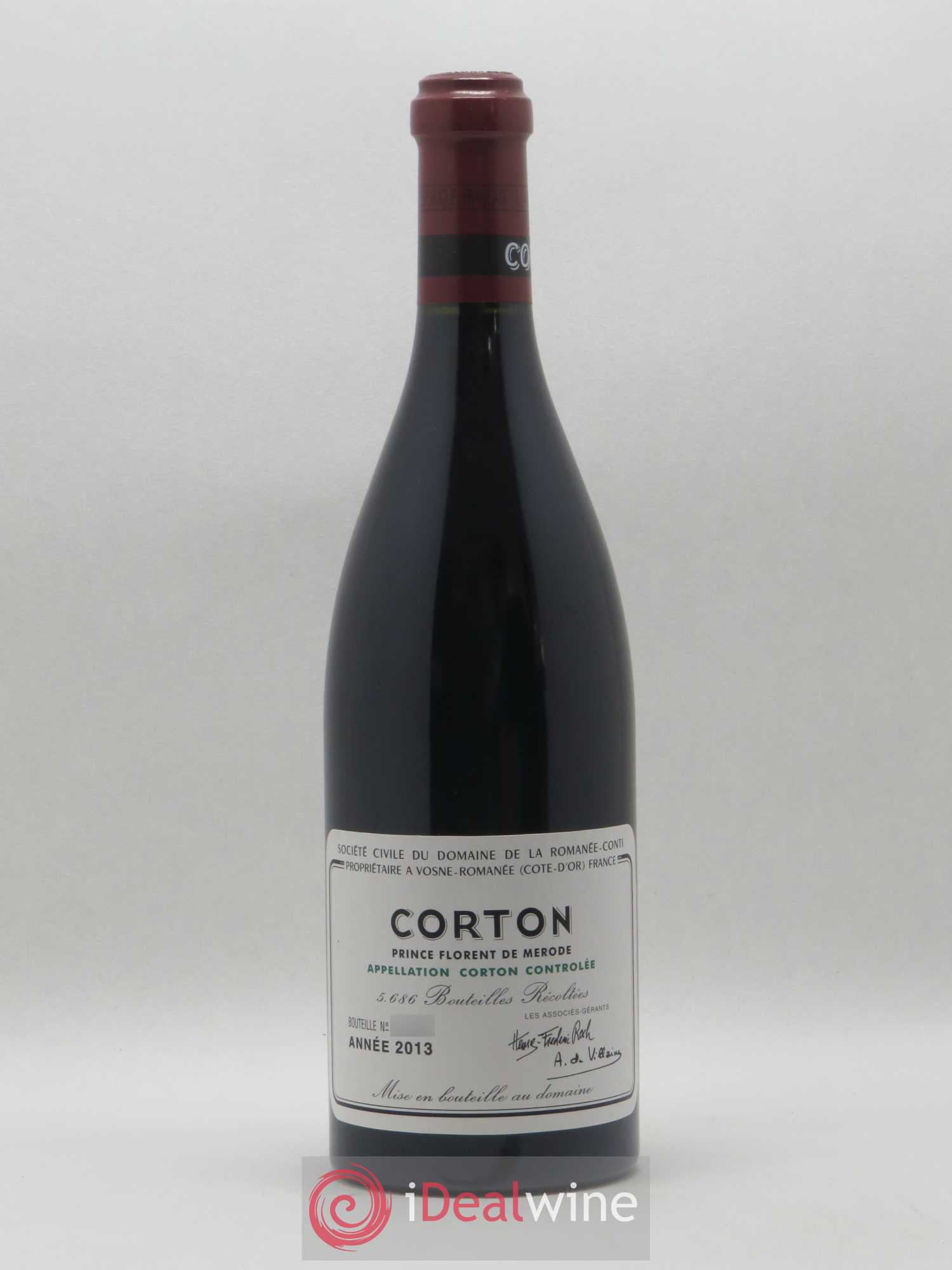 Corton Grand Cru Domaine de la Romanée-Conti 2013 - Lot de 1 bouteille - 0