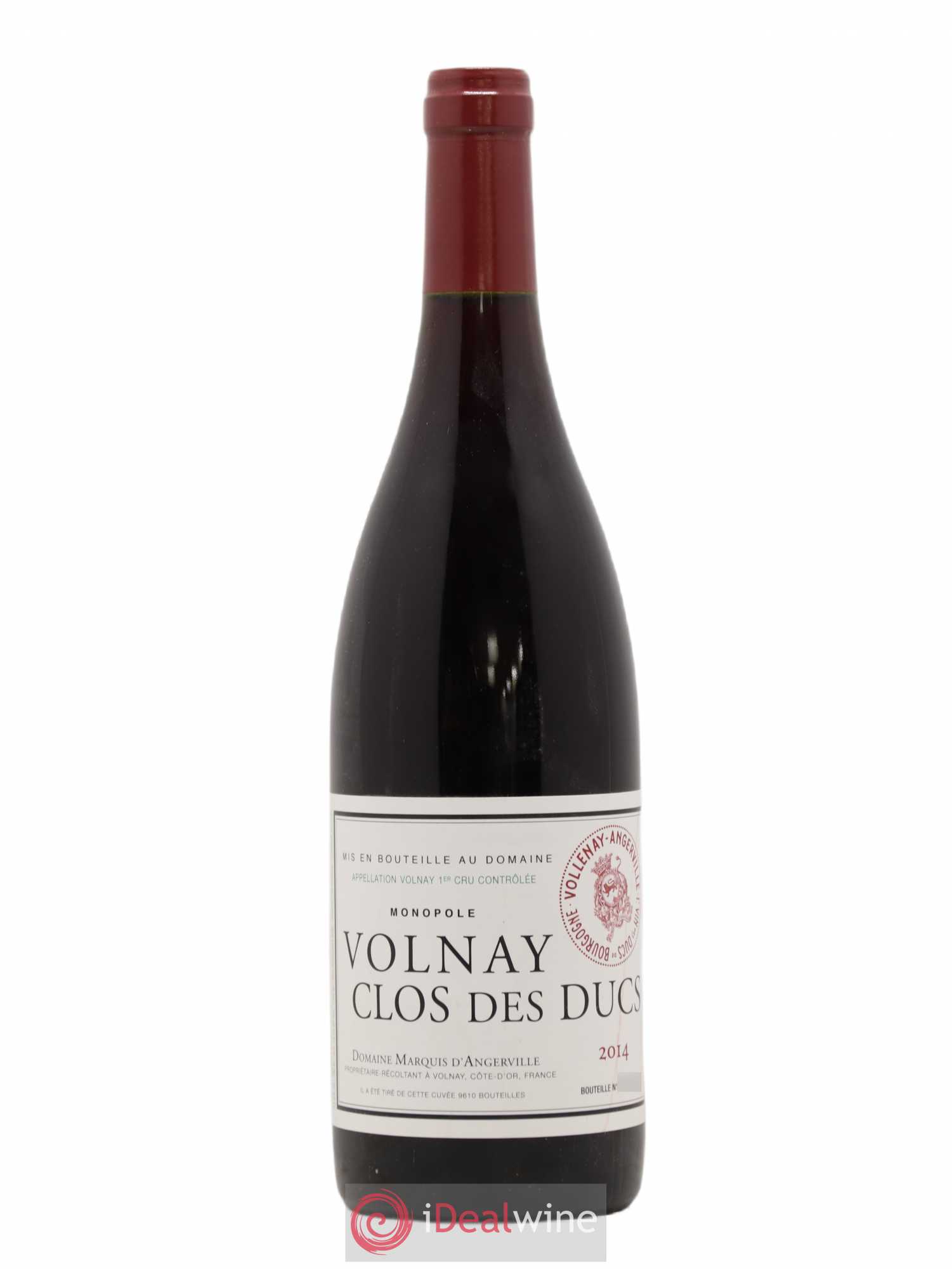 Volnay 1er Cru Clos des Ducs Marquis d'Angerville (Domaine) 2014 - Lot de 1 bouteille - 0