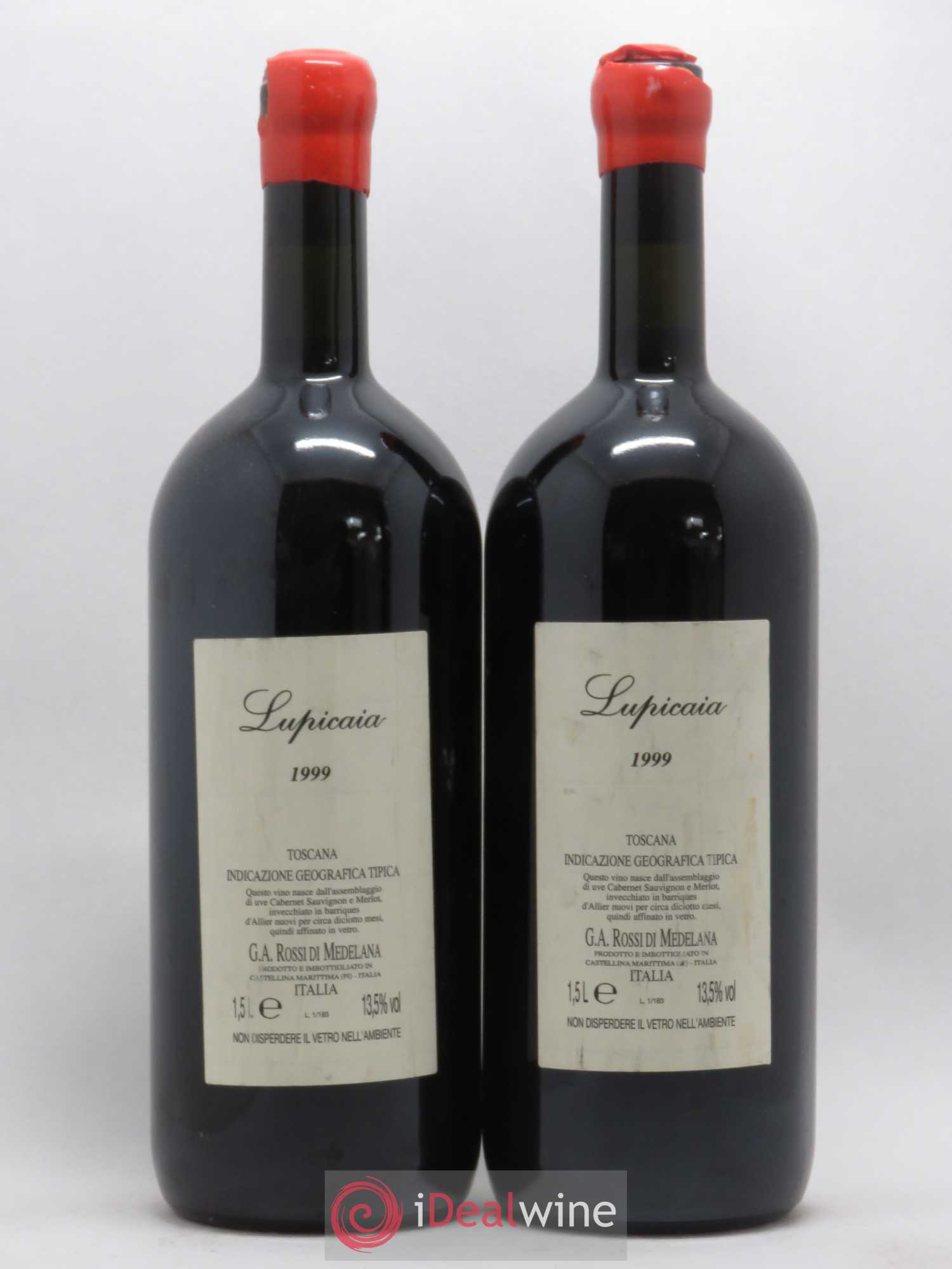 Toscana IGT Rossi di Medelana Lupicaia 1999 - Posten von 2 Magnum - 1