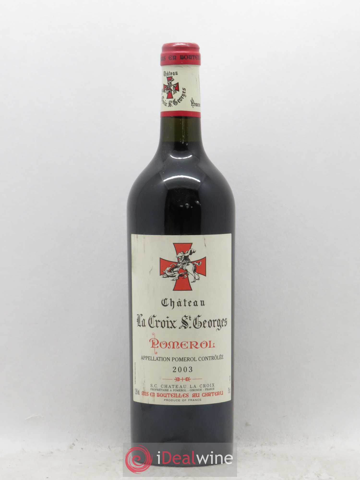 Château la Croix Saint-Georges (sans prix de réserve) 2003 - Lot de 1 bouteille - 0