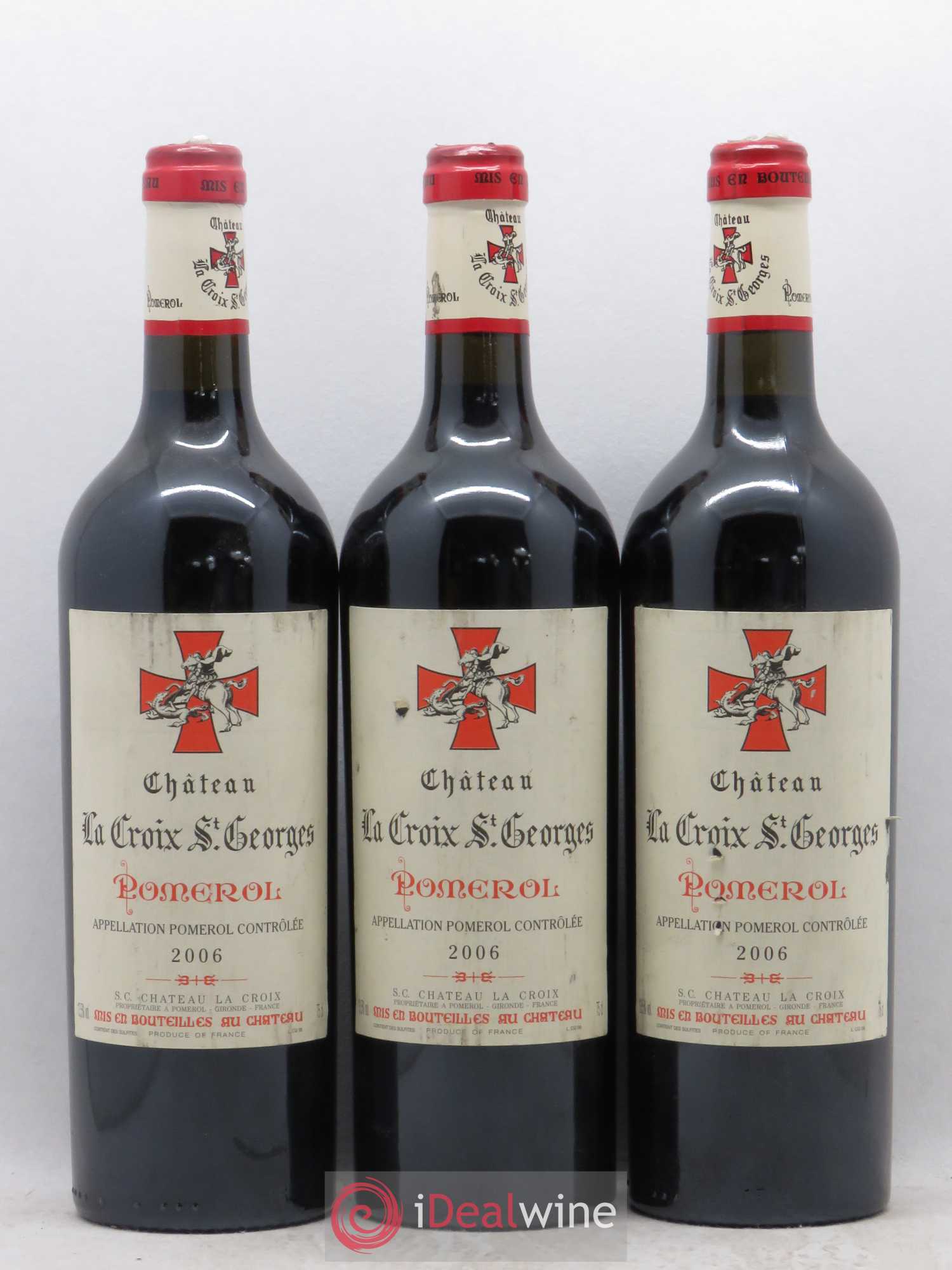 Château la Croix Saint-Georges 2006 - Lot de 3 bouteilles - 0