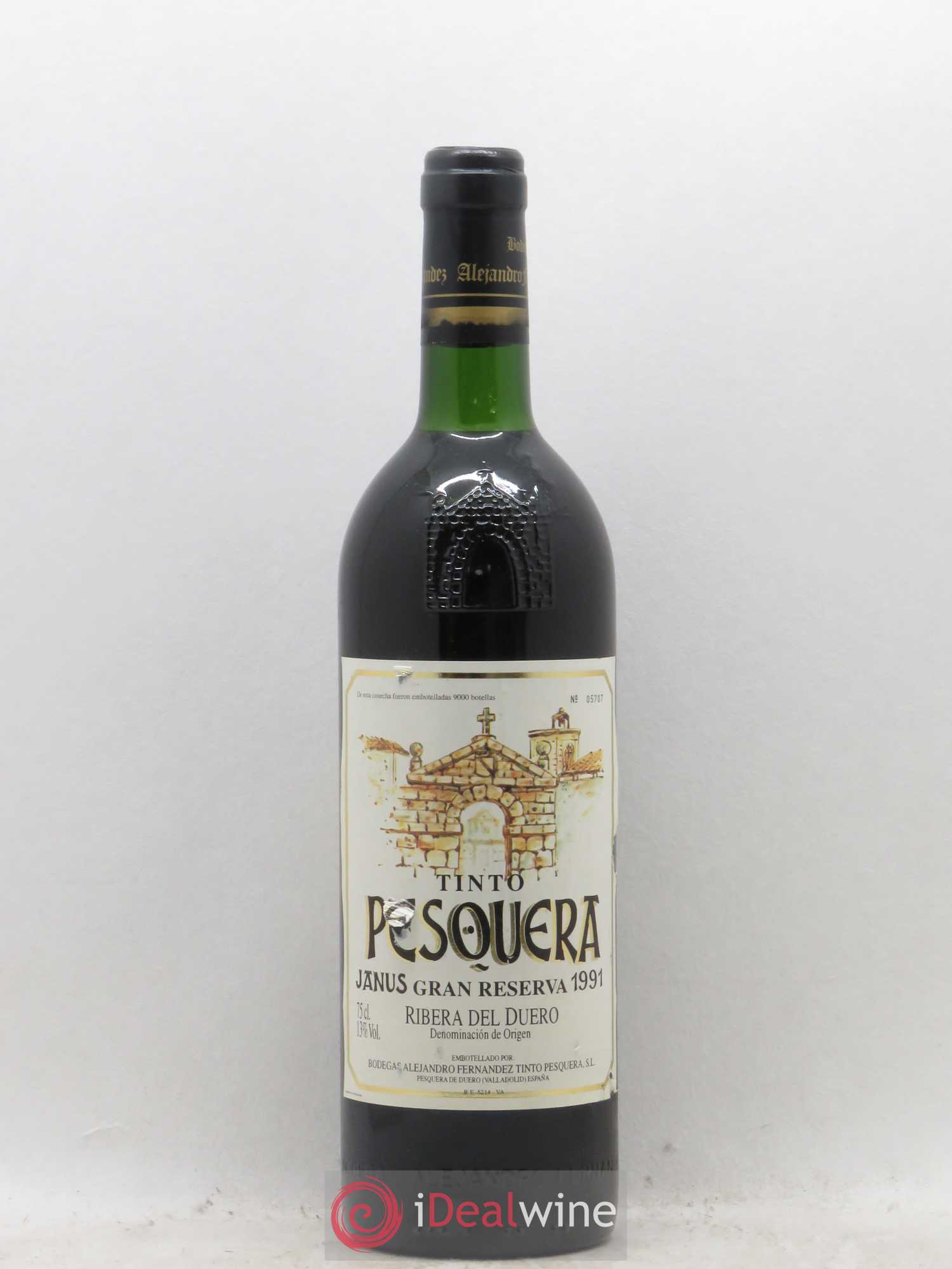 Ribera del Duero DO Tinto Pesquera Gran Reserva Alejandro Fernandez (sans prix de réserve) 1991 - Lot de 1 bouteille - 0