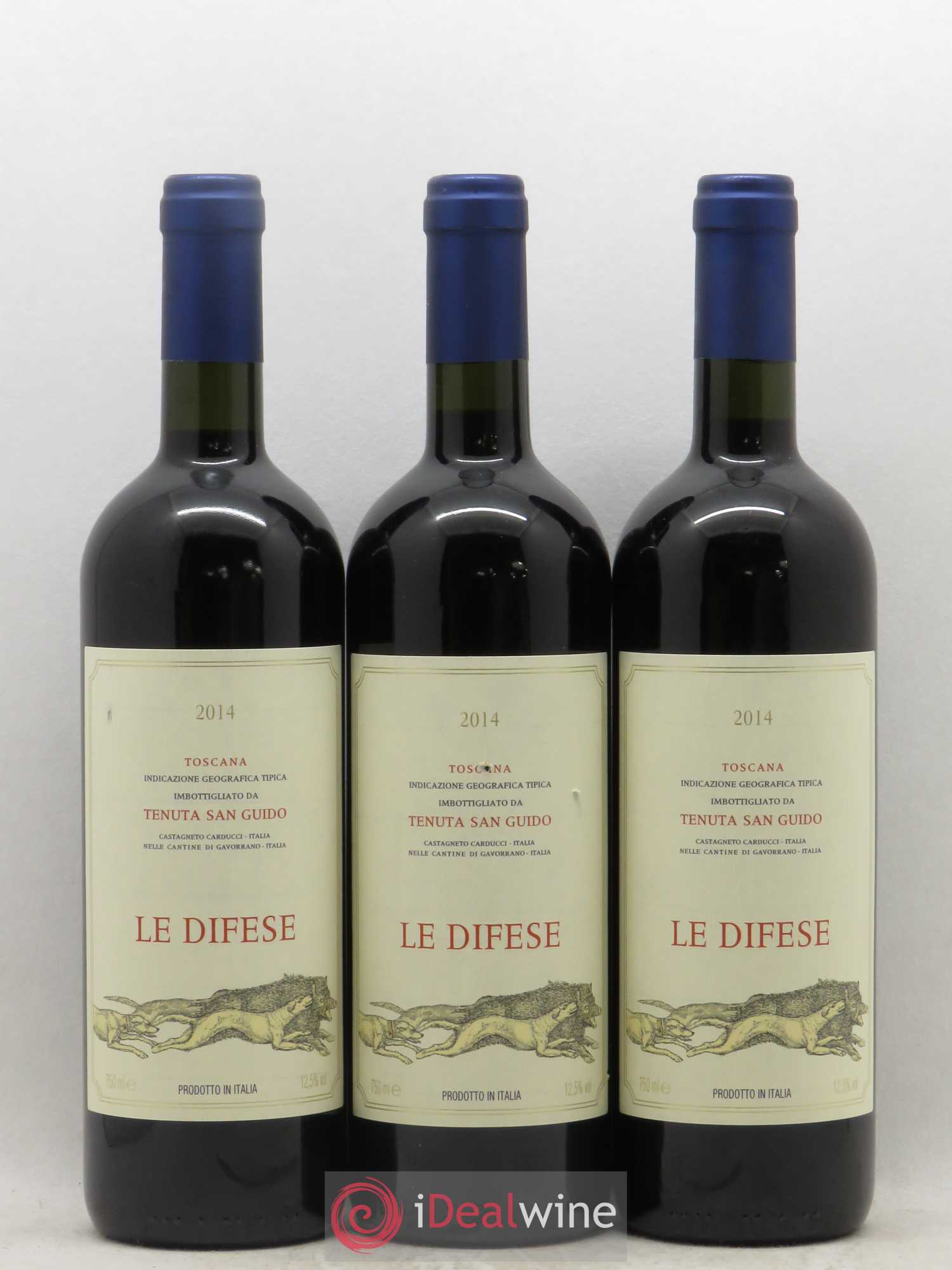 Toscana IGT Le Difese Tenuta San Guido (sans prix de réserve) 2014 - Lot de 3 bouteilles - 0