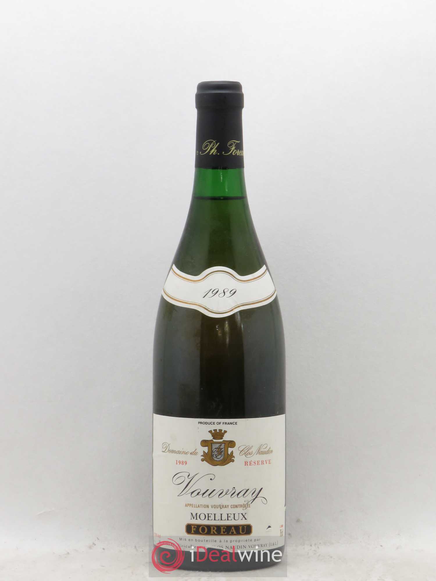 Vouvray Moelleux Réserve Clos Naudin - Philippe Foreau (senza prezzo di riserva) 1989 - Lotto di 1 bottiglia - 0